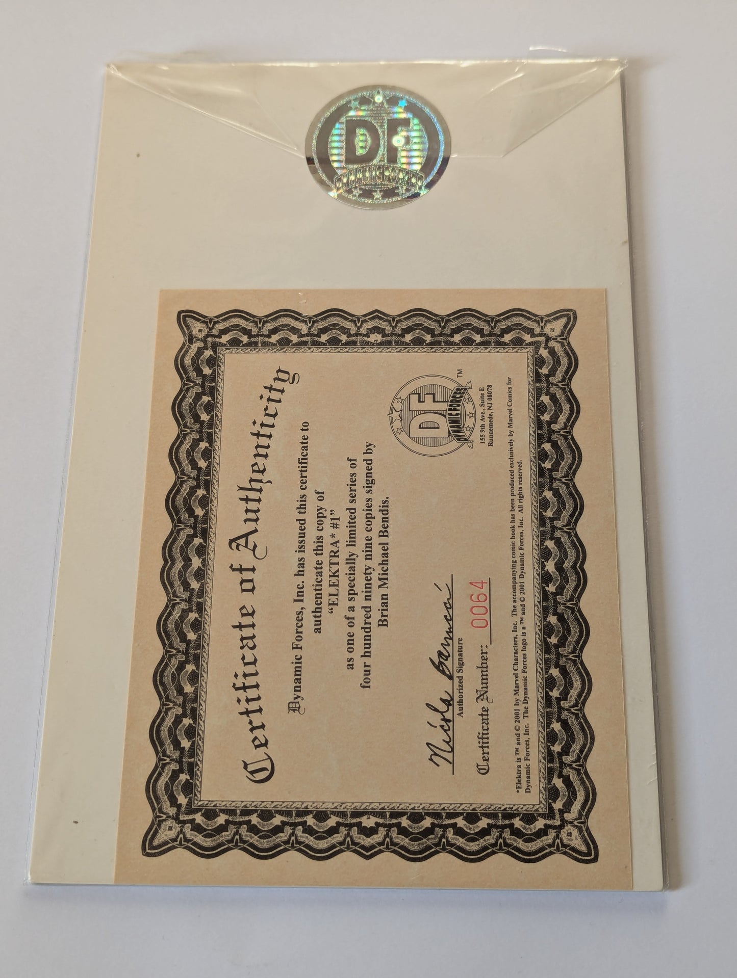 Elektra #1 - Signed Bendis