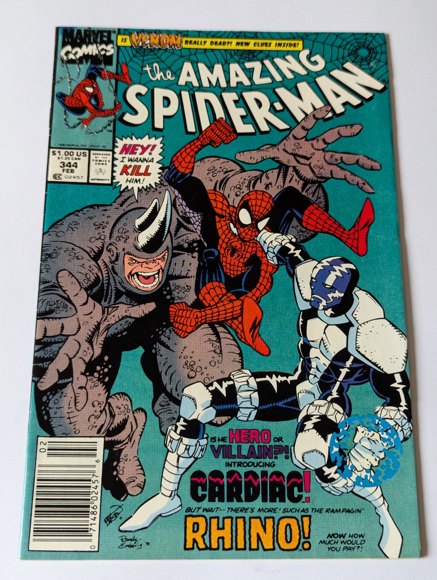 Amazing Spider-Man #344 Marvel Comic Book