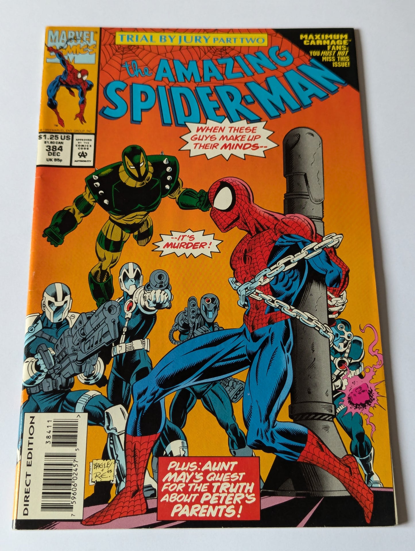 Amazing Spider-Man #384 Marvel Comic Book
