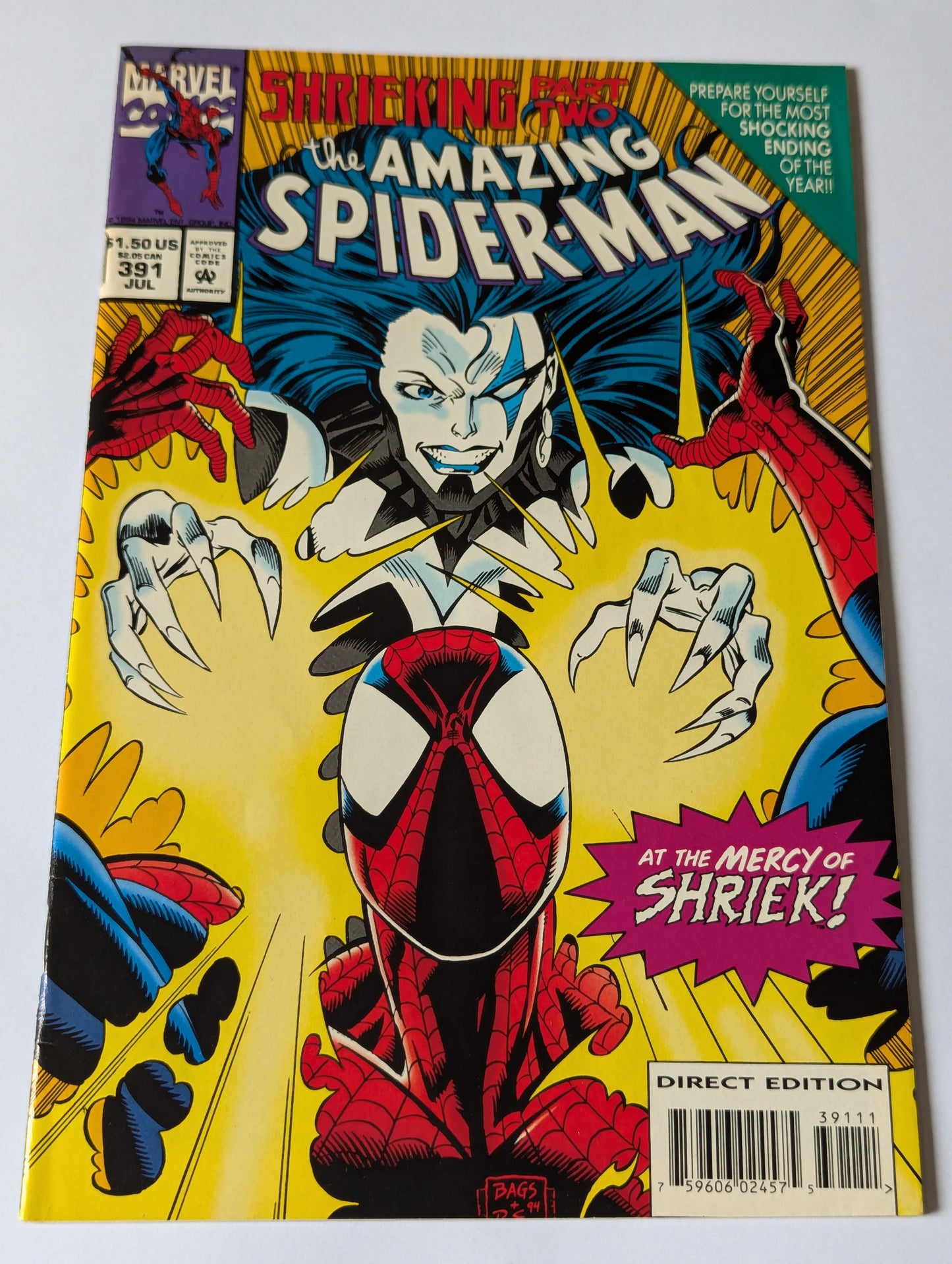 Amazing Spider-Man #391 Marvel Comic Book