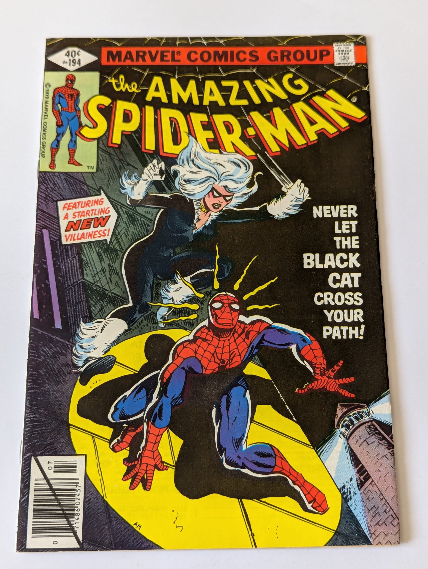 Amazing Spider-Man #194 Marvel Comic Book First Appearance of Black Cat