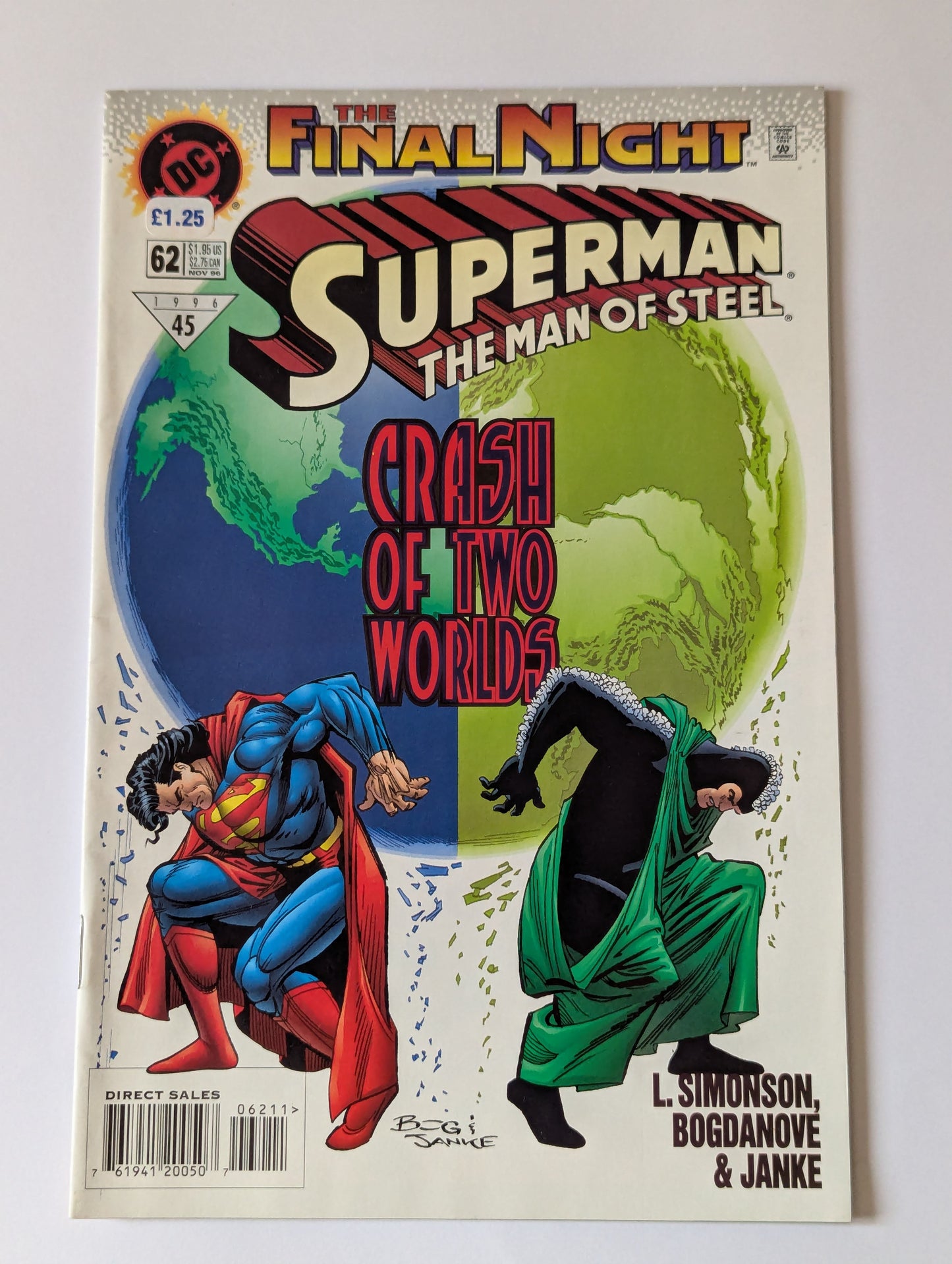 Superman: The Man of Steel #62