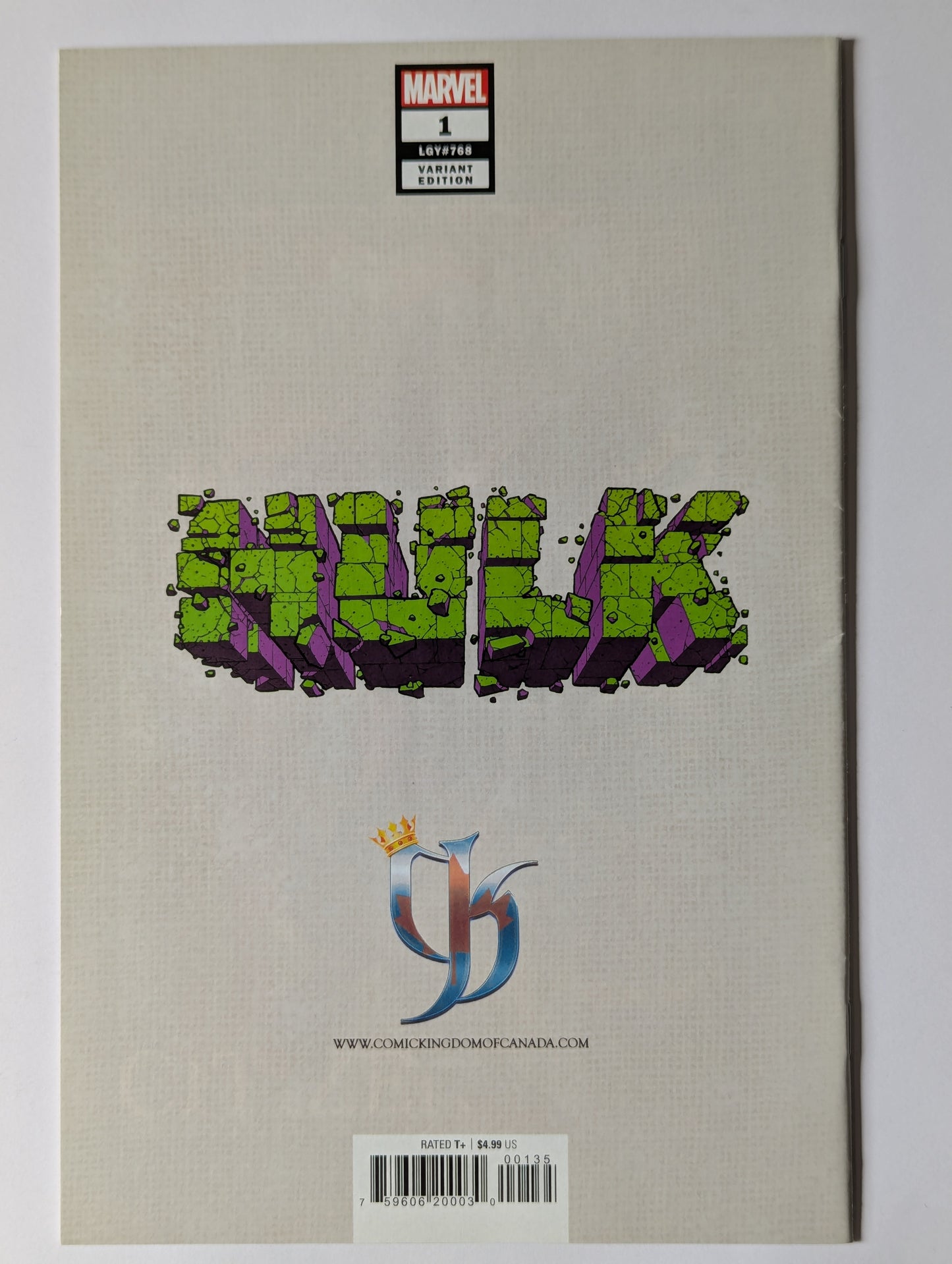 Hulk #1 - Alan Quah Virgin Variant