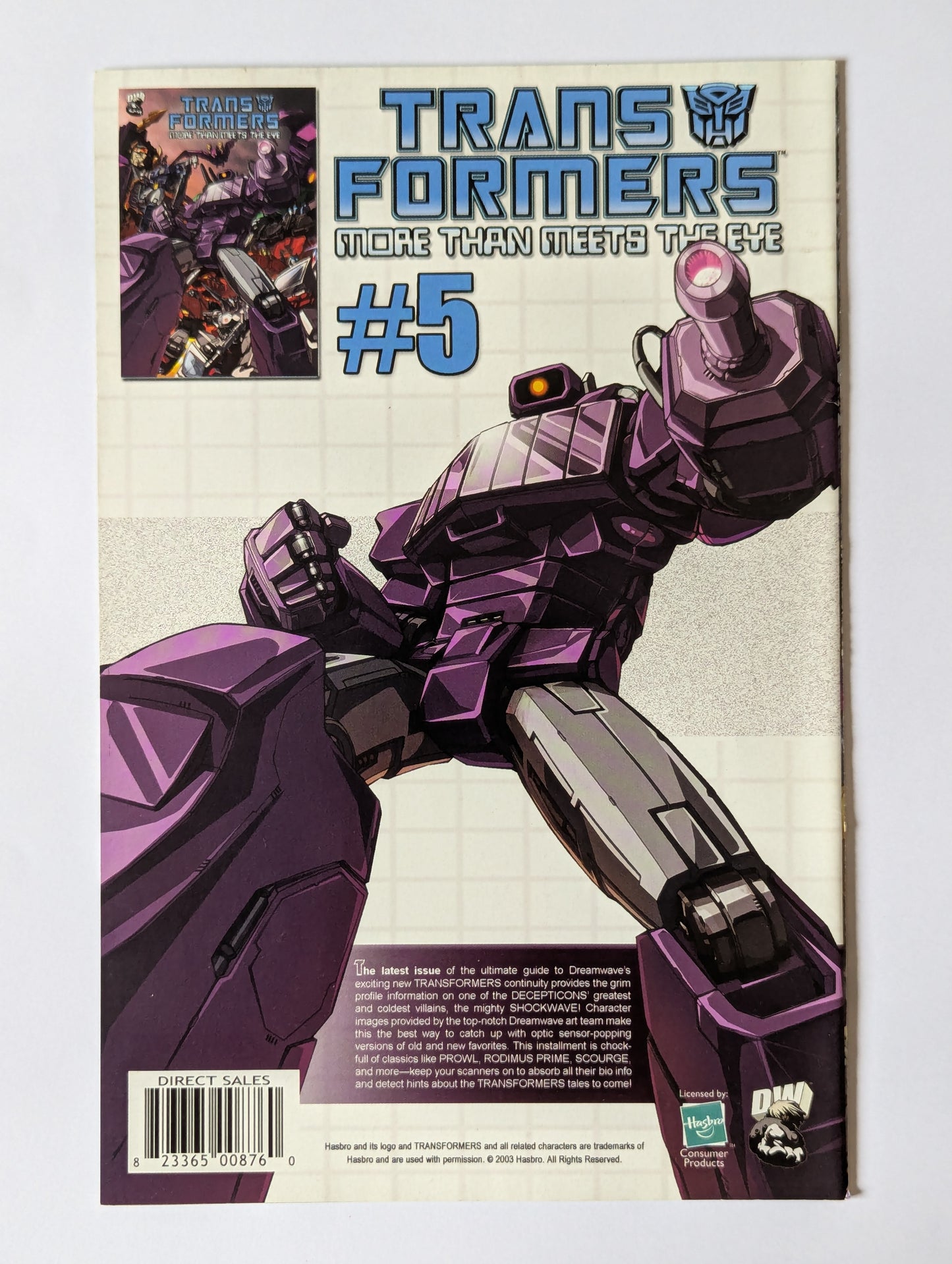 Transformers: Generation 1 #3 (2003 Series) - Decepticons Variant