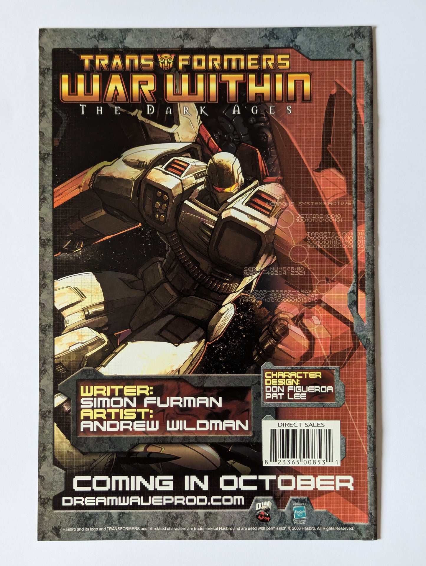 Transformers: Generation 1 #5 (2003 Series)