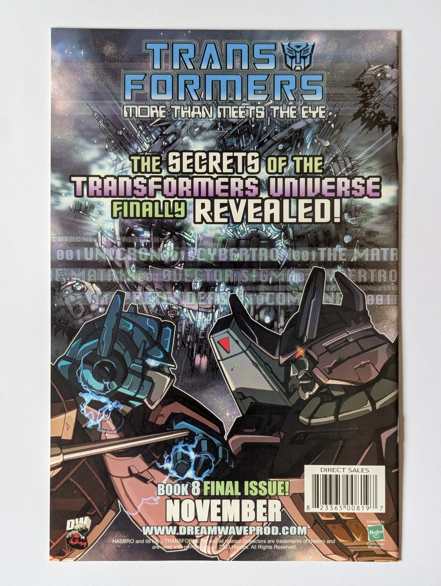 Transformers: Generation 1 #6 (2003 Series) - Decepticons Variant