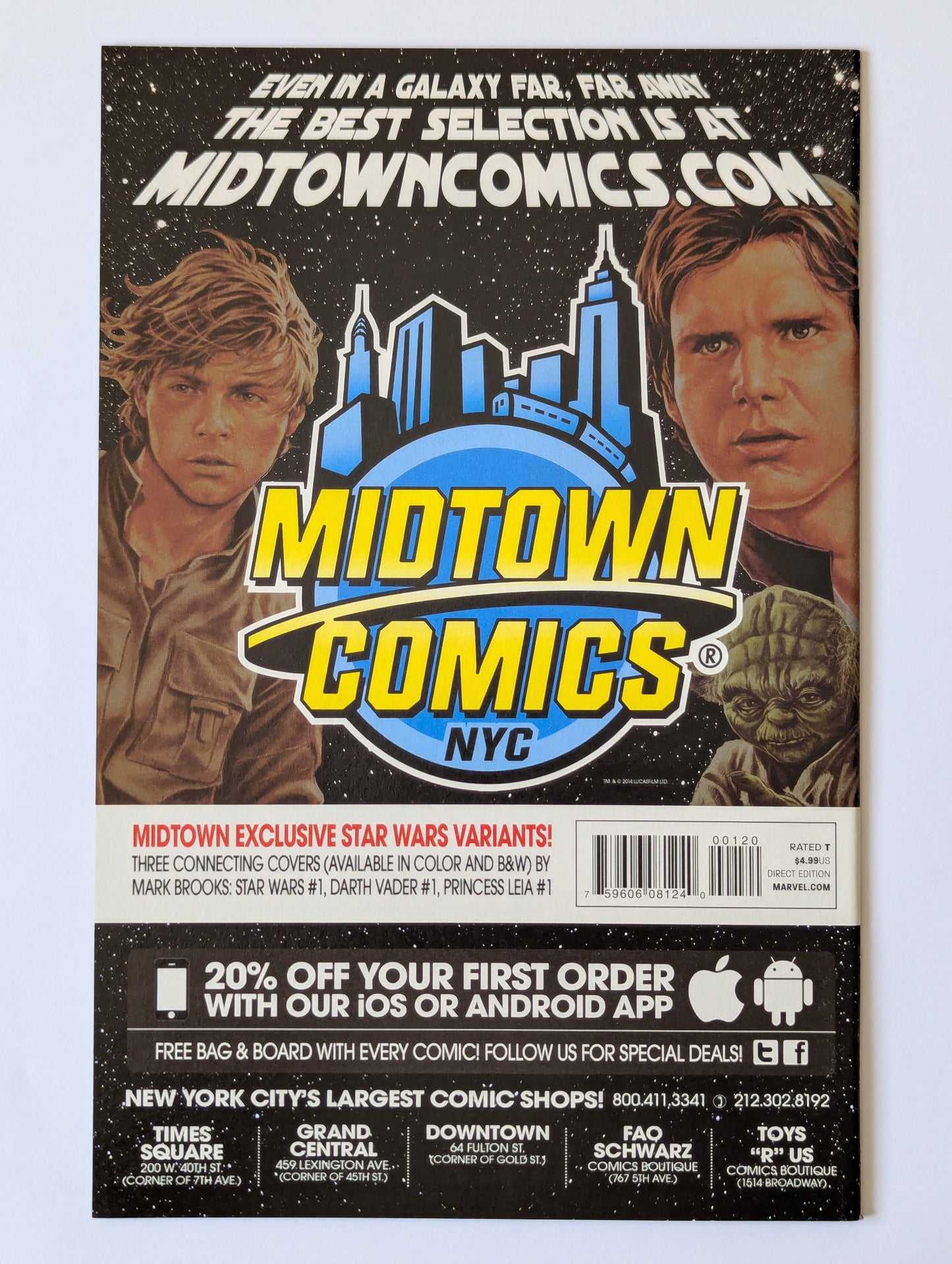 Star Wars: Darth Vader #1 (2015 Series) - Midtown Comics Exclusive Variant