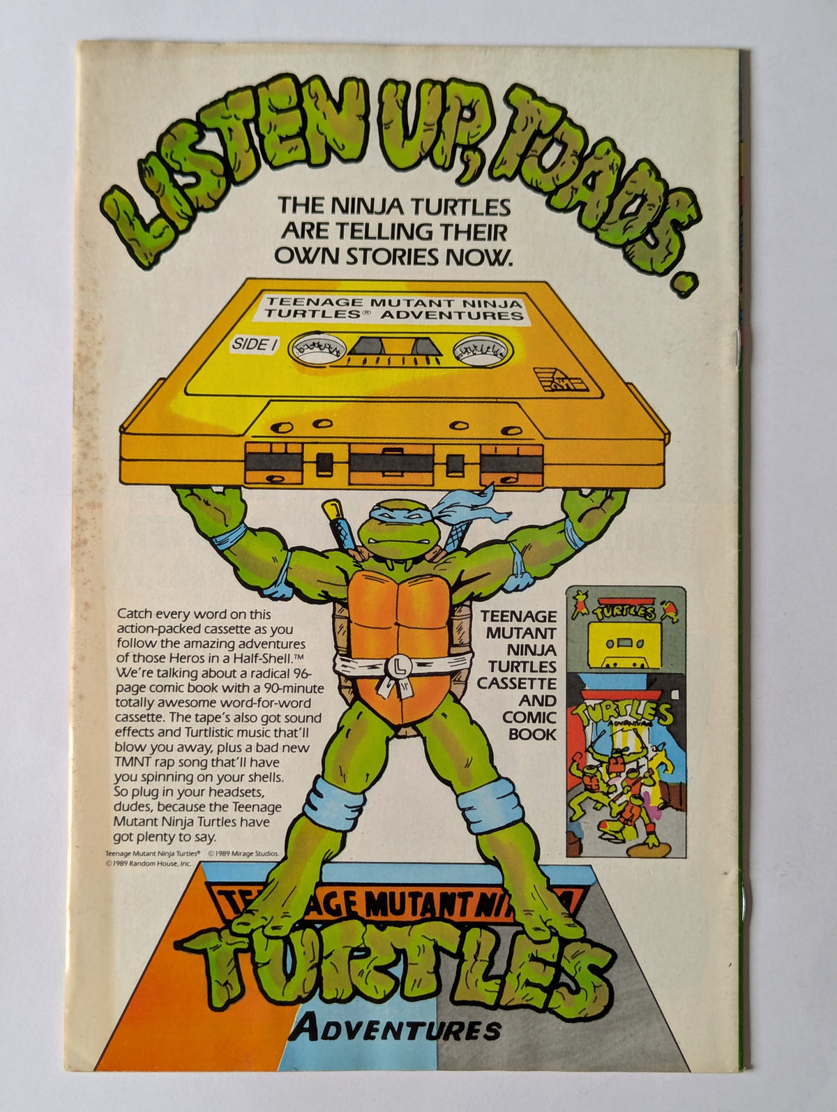 Teenage Mutants Ninja Turtles Adventures #3 (1989 Series)