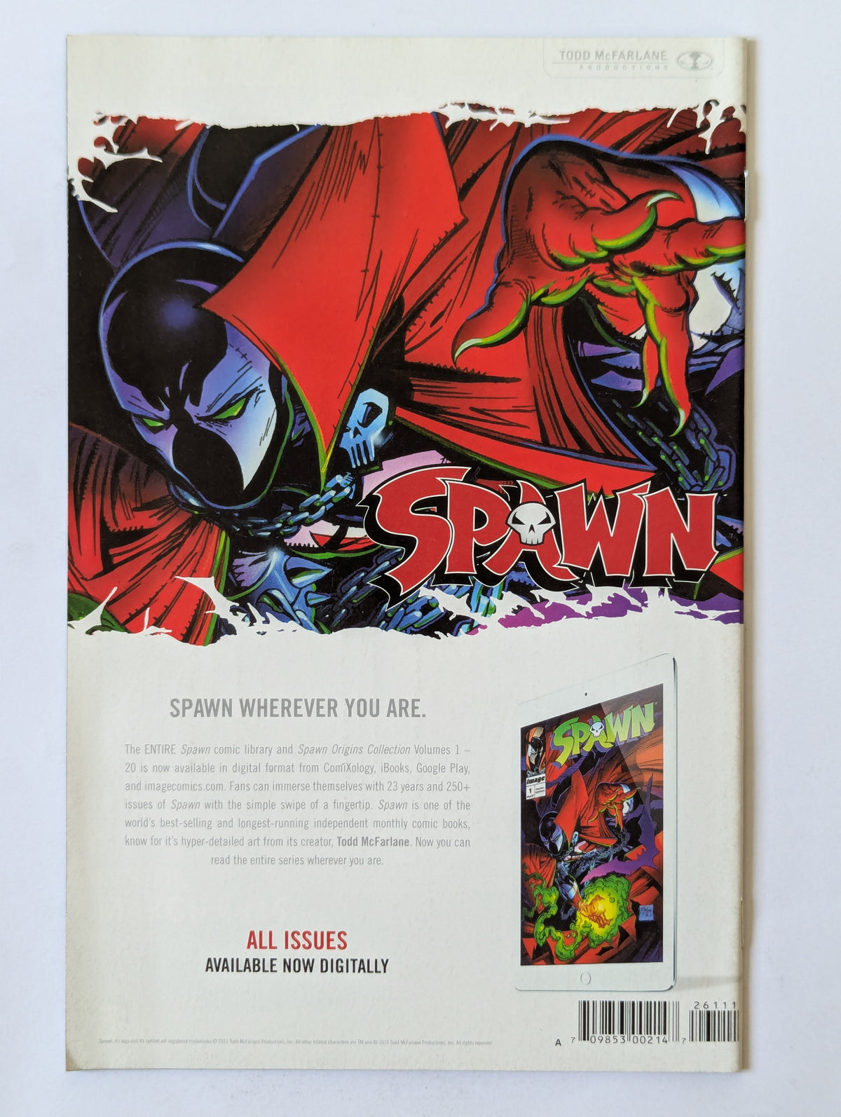Spawn #261 (1992 Series)