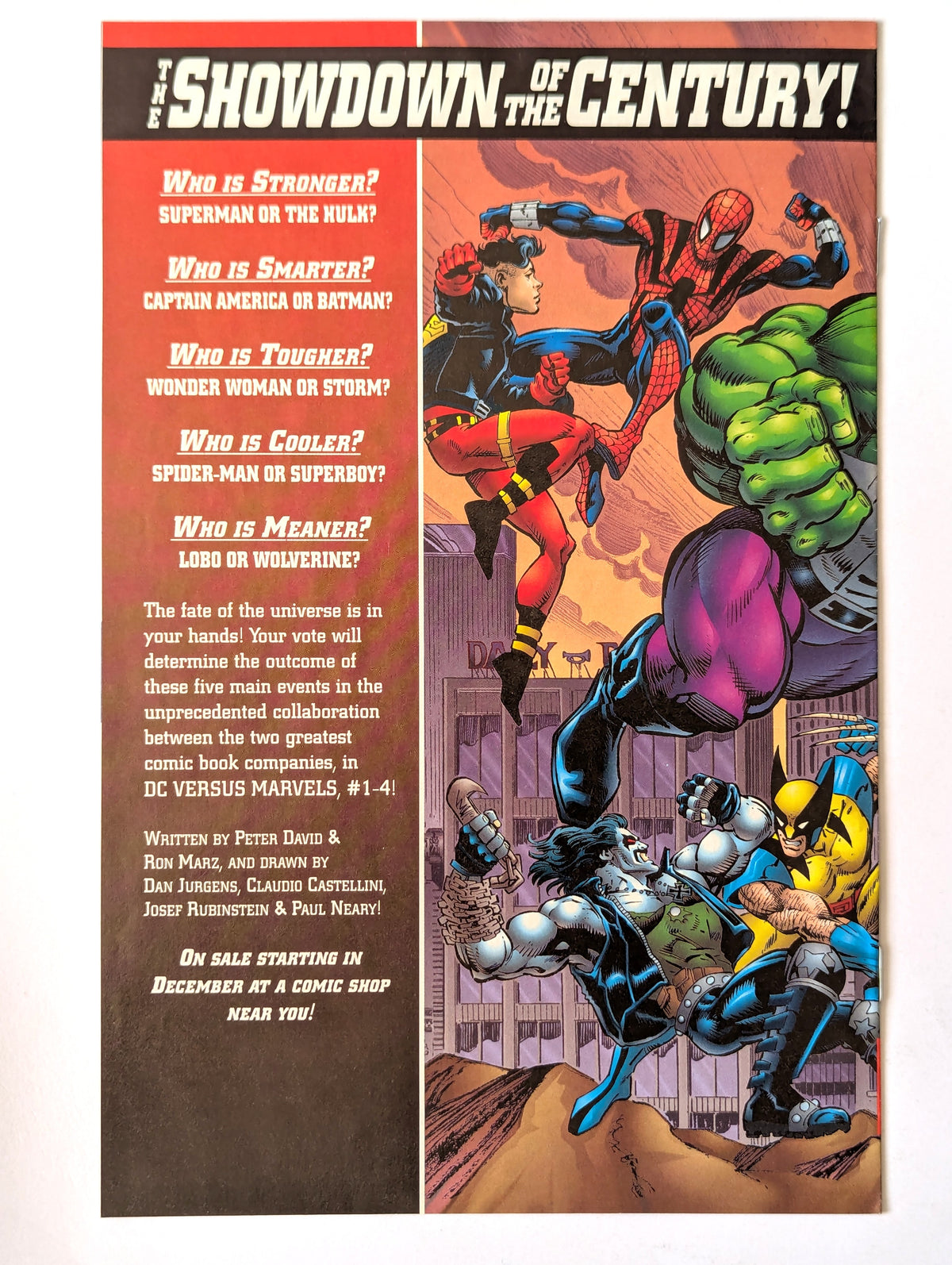 DC Versus Marvel Comics #1-4 + Preview (1995 Limited Series) Complete Set