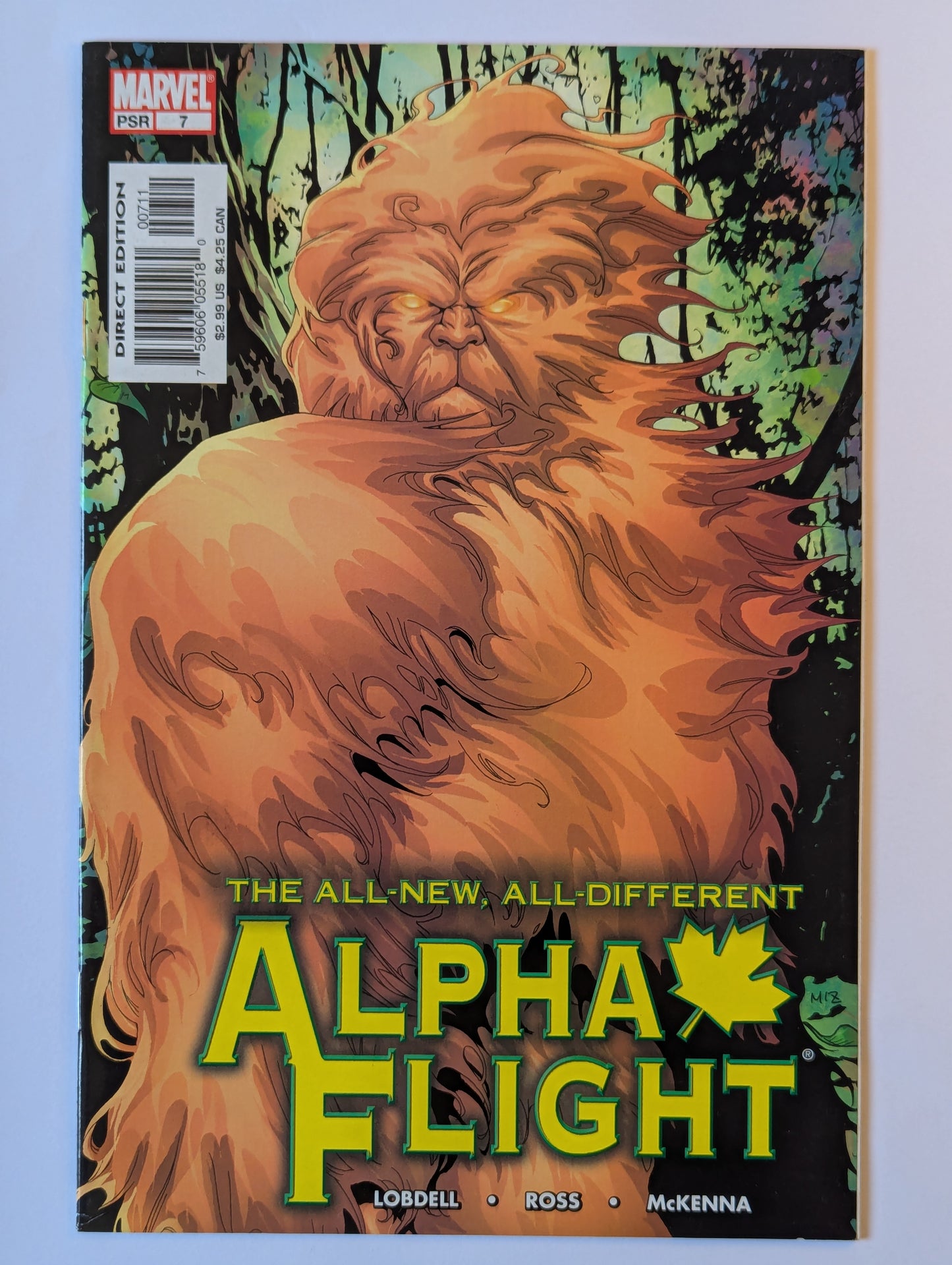 Alpha Flight #7 Marvel Comic Book