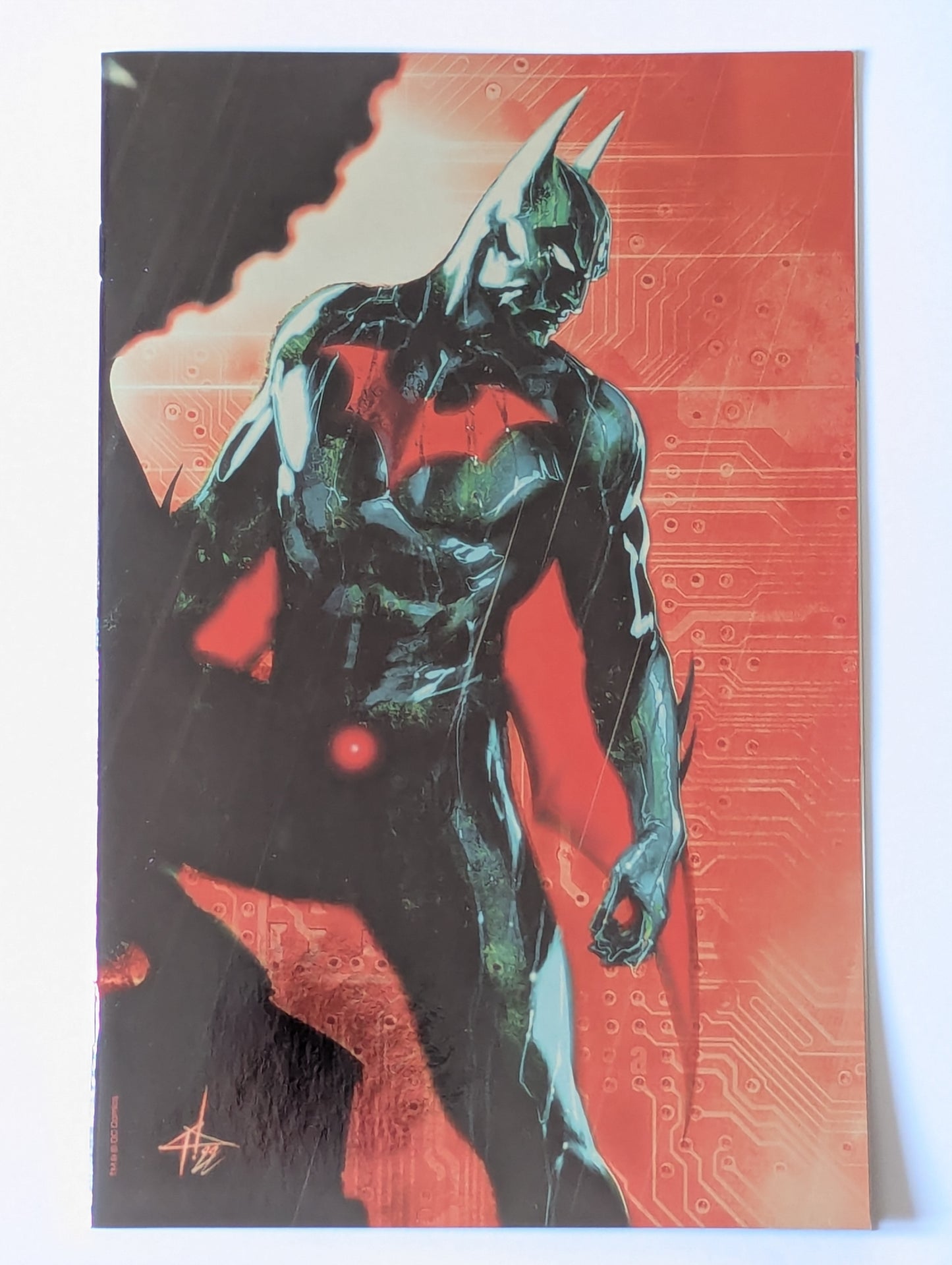Batman Beyond #1 DC Comic Book Gabriele Del'Otto Whatnot Virgin Variant Red Cover