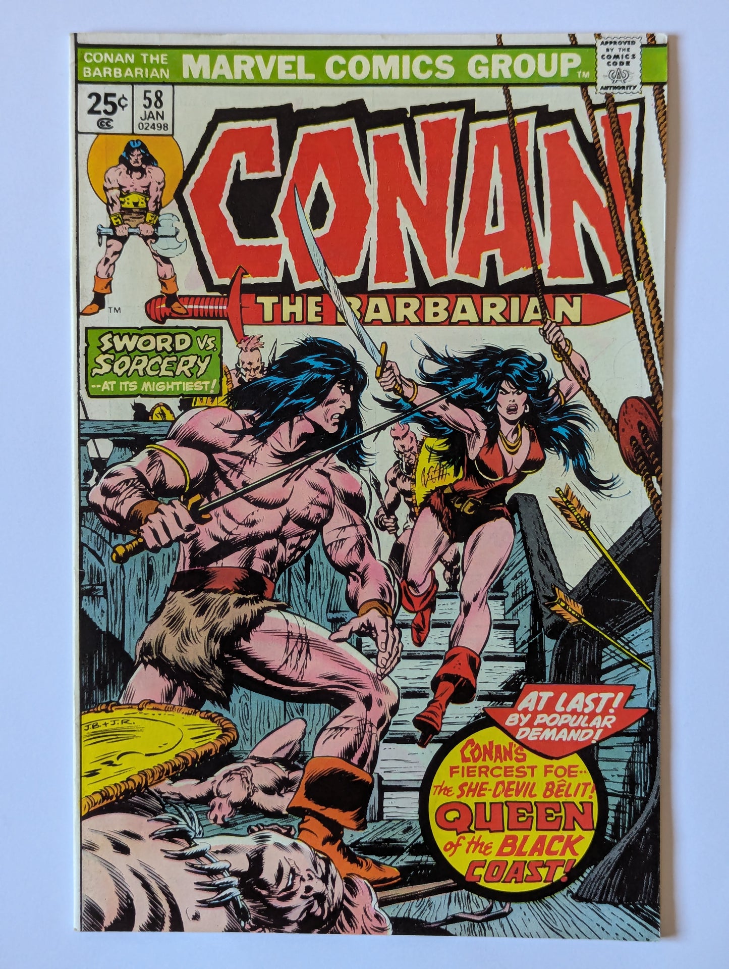 Conan the Barbarian #58 Marvel Comic Book