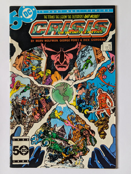 Crisis on Infinite Earths #3 DC Comic Book