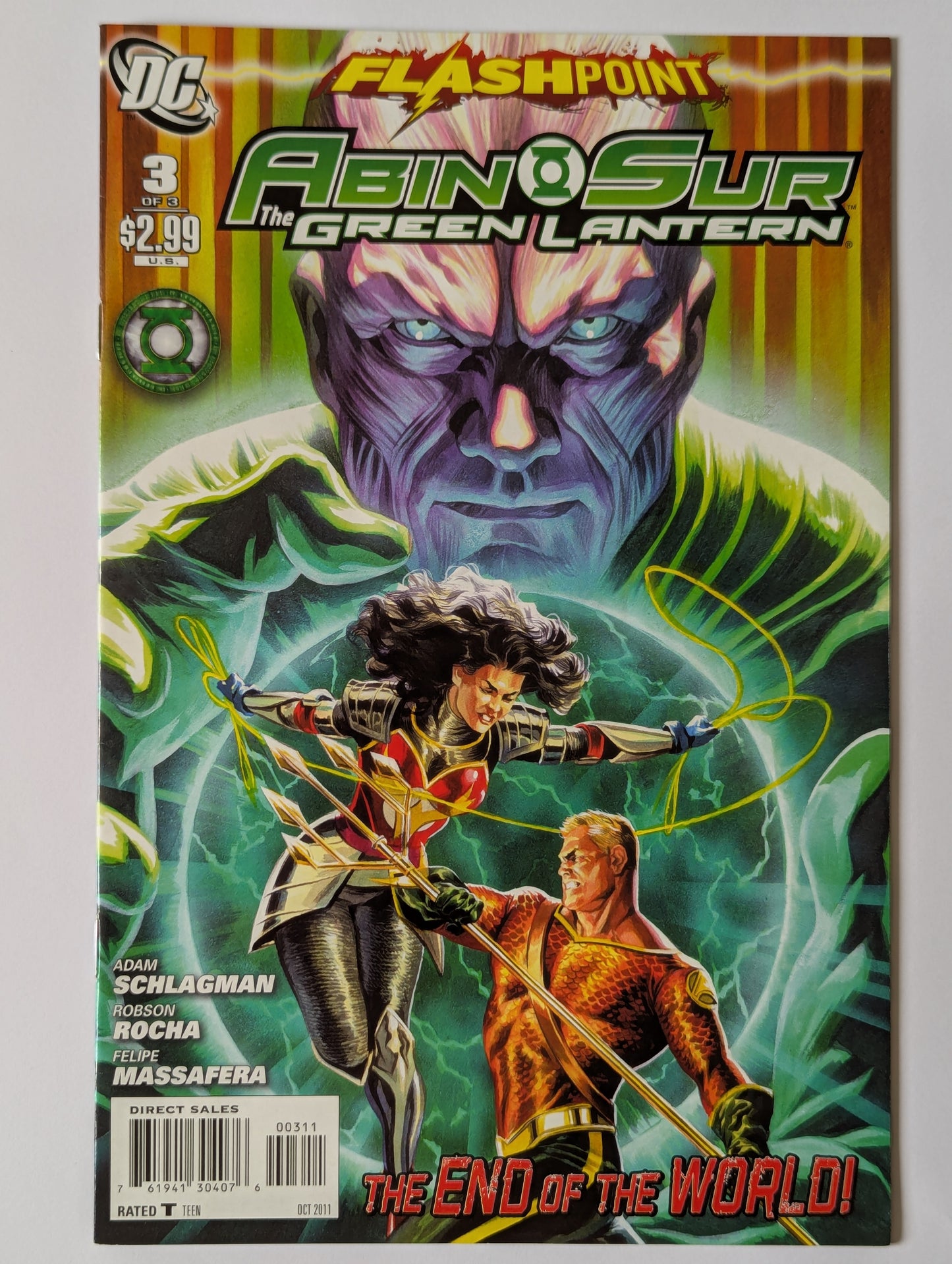 Flashpoint Abin Sur The Green Lantern #3 DC Comic Book