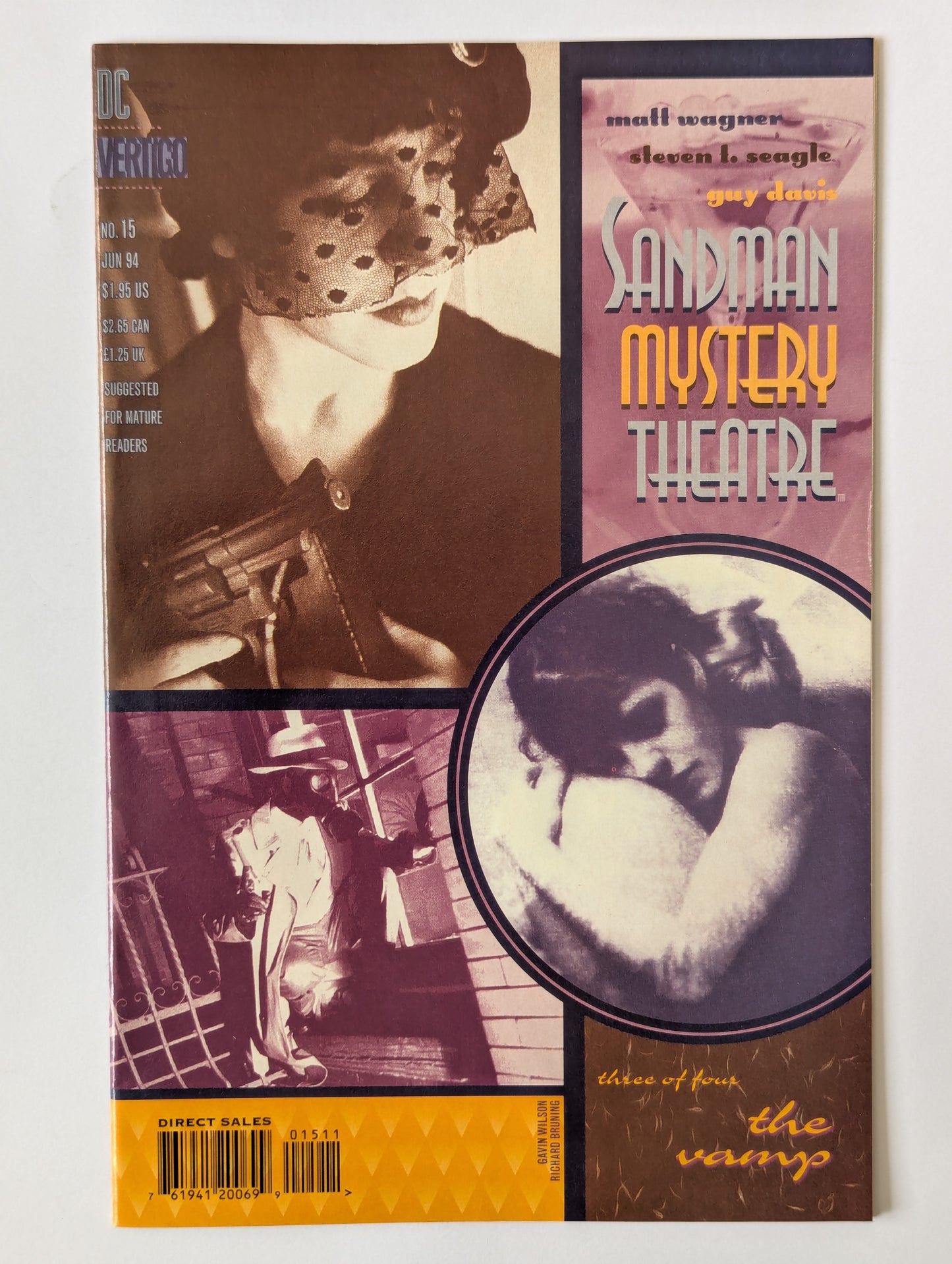 Sandman Mystery Theatre #15 DC Vertigo Comic Book