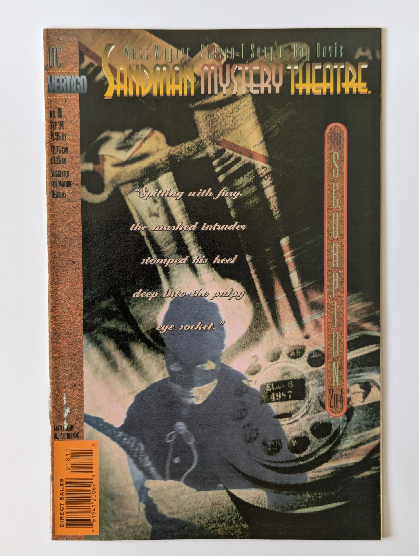 Sandman Mystery Theatre #18 DC Vertigo Comic Book