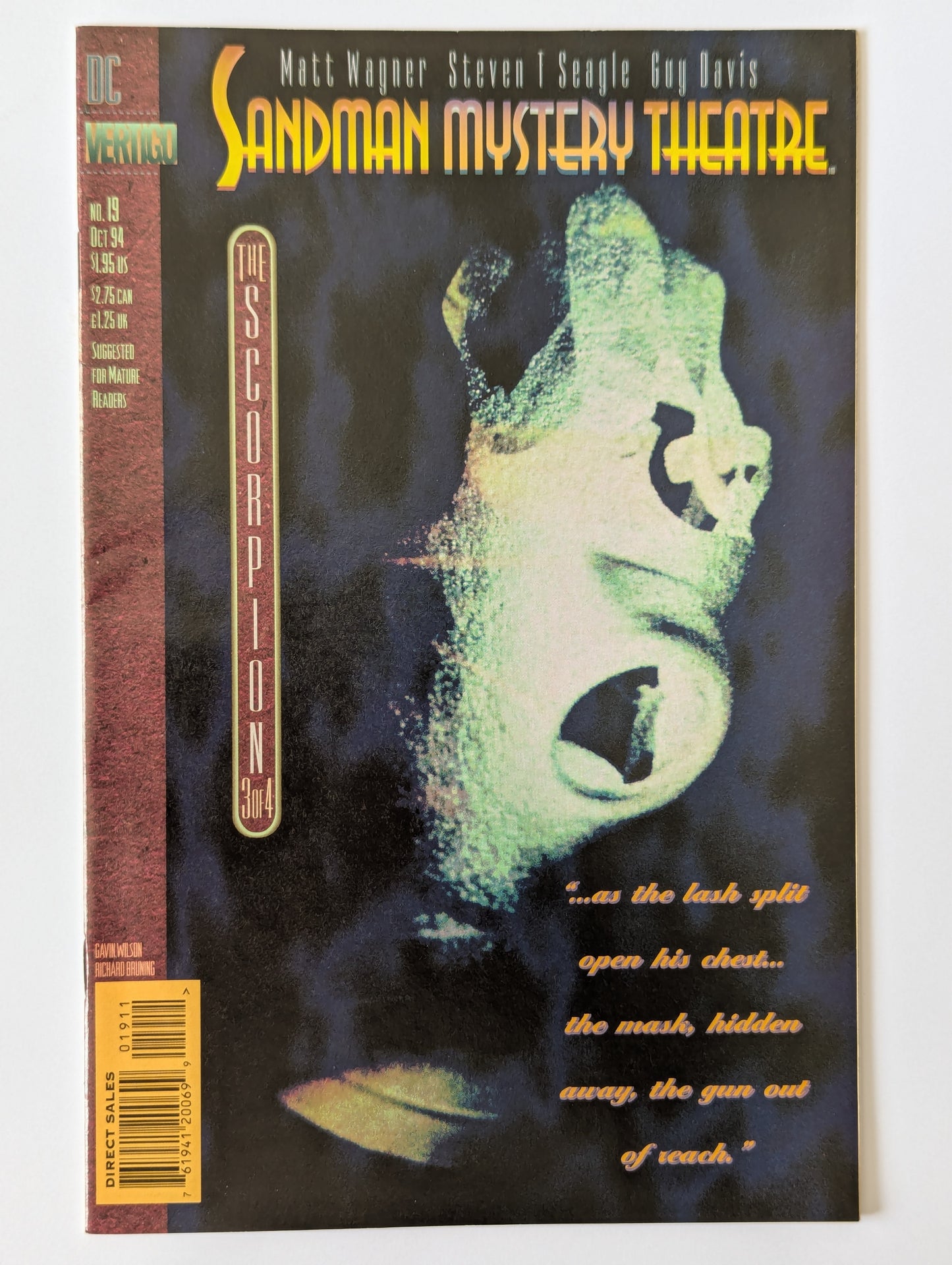 Sandman Mystery Theatre #19 DC Vertigo Comic Book