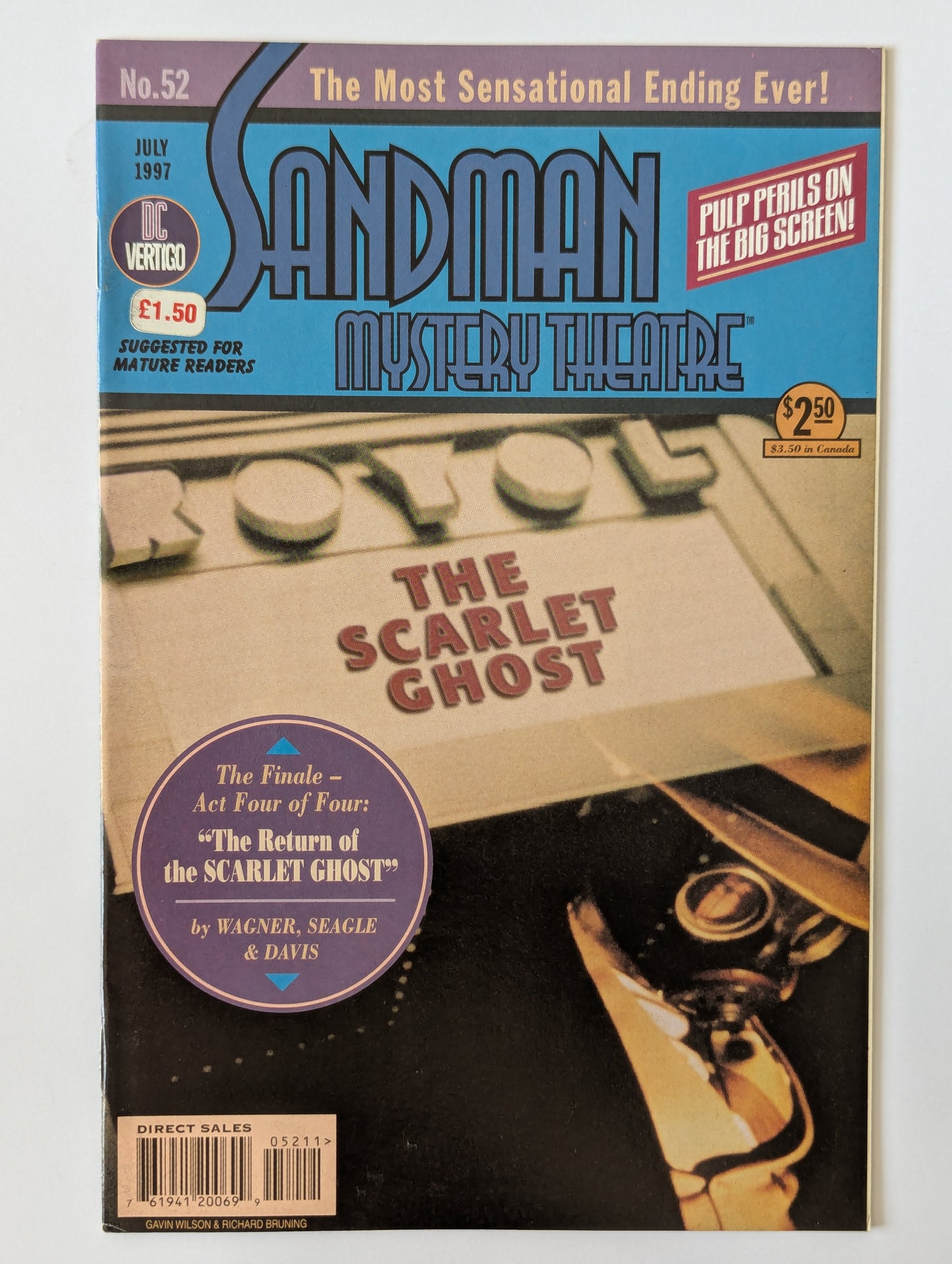 Sandman Mystery Theatre #52 DC Vertigo Comic Book