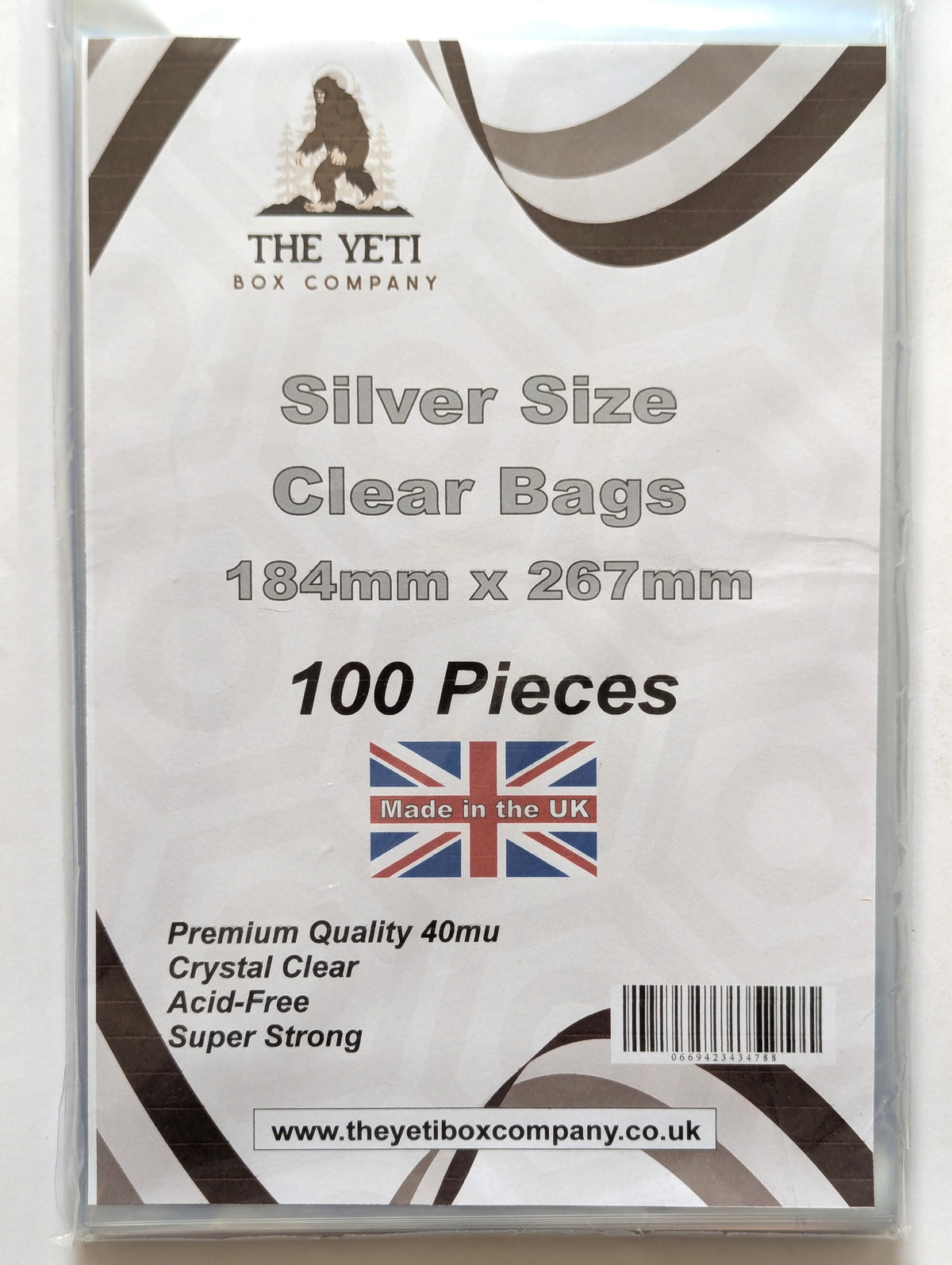 100 Silver Age Comic Book Bags