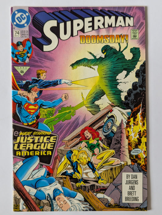 Superman #74 DC Comic Book