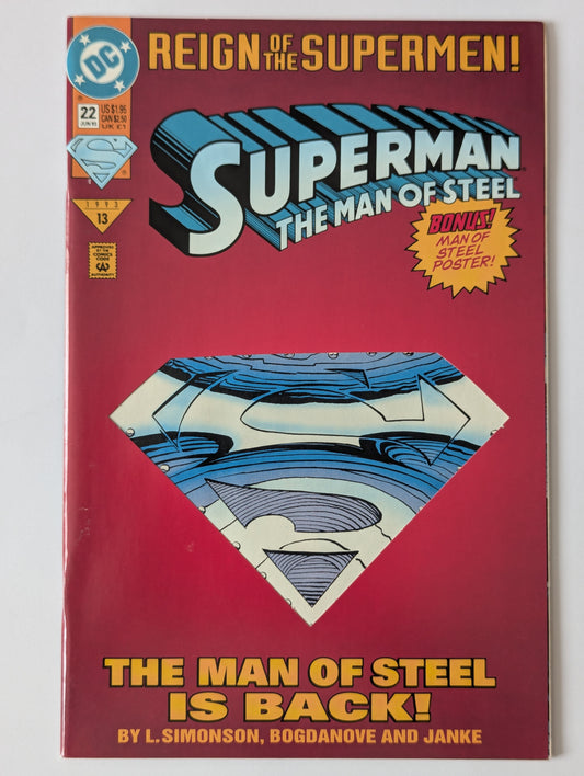 Superman The Man of Steel #22 DC Comic Book