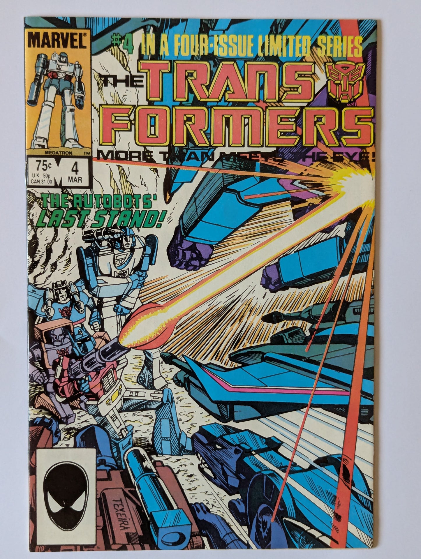 Transformers #4 Marvel Comic Book