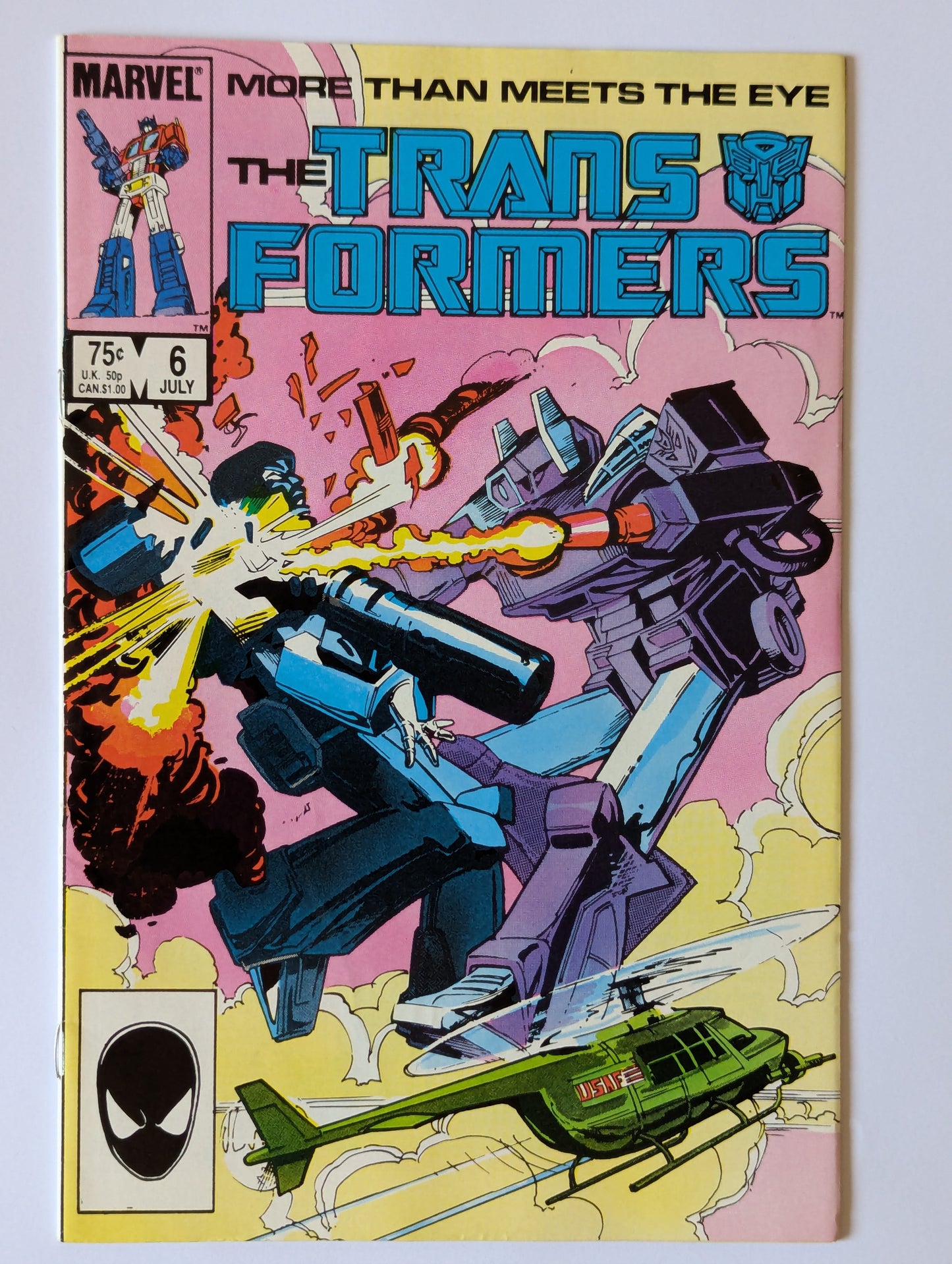 Transformers #6 Marvel Comic Book