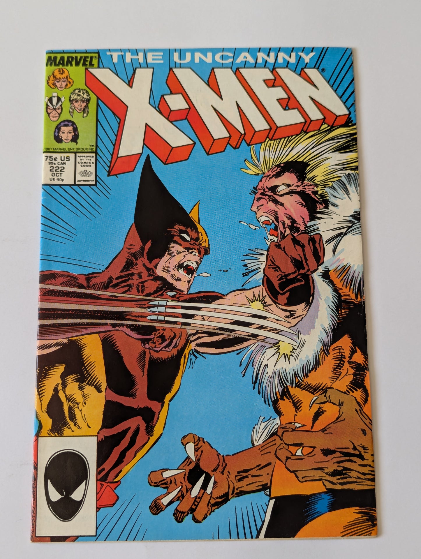 Uncanny X-Men #222 Marvel Comic Book