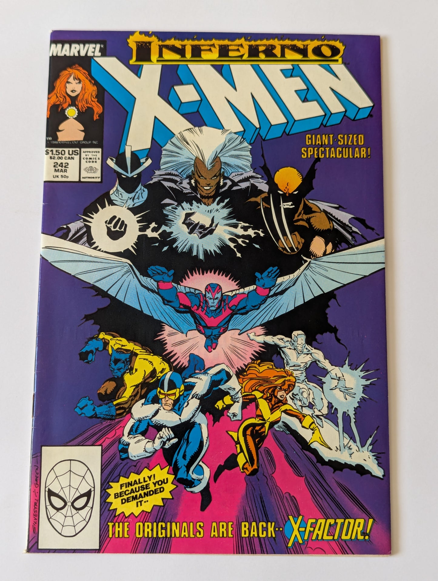 Uncanny X-Men #242 Marvel Comic Book