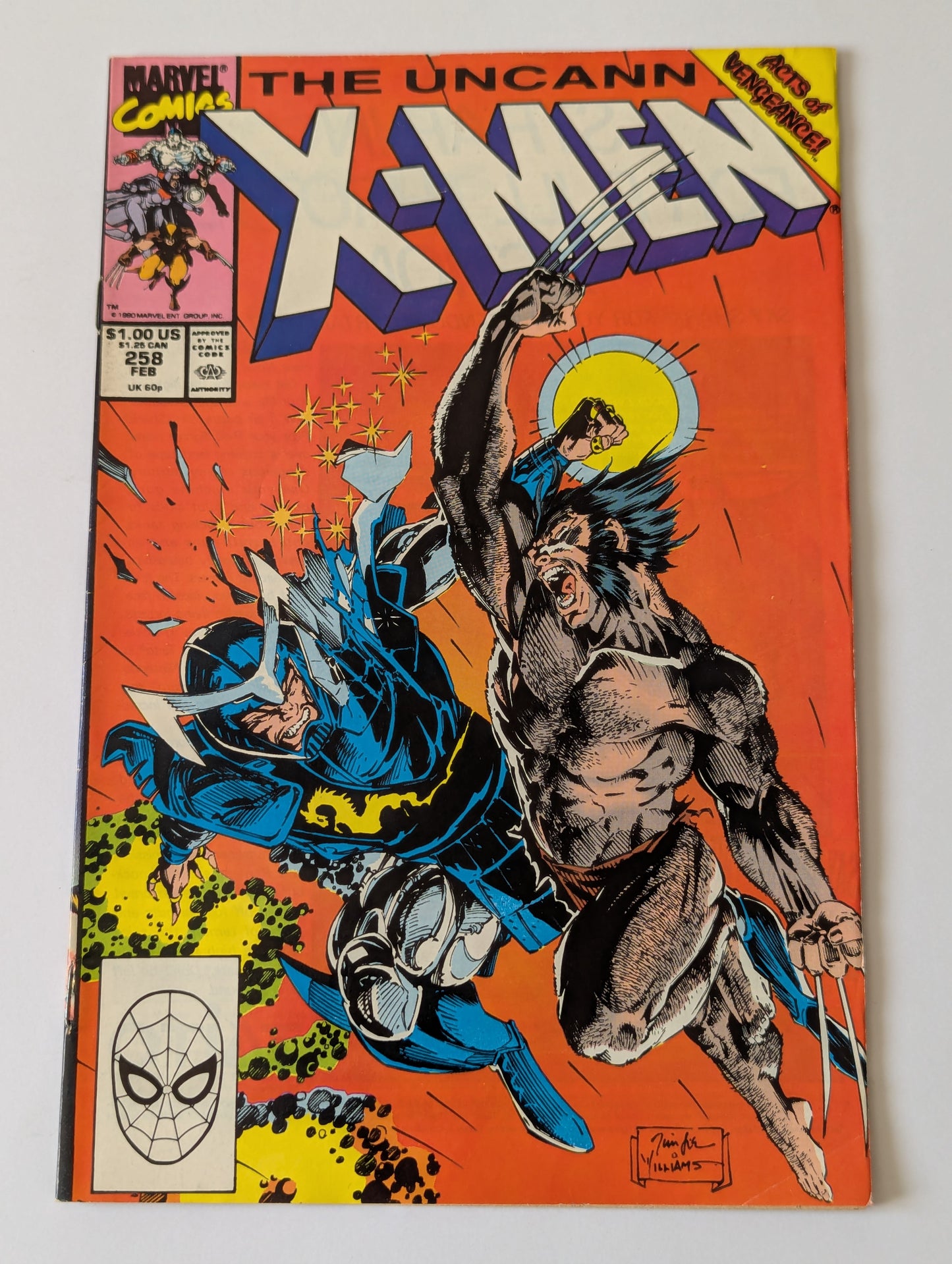 Uncanny X-Men #258 Marvel Comic Book