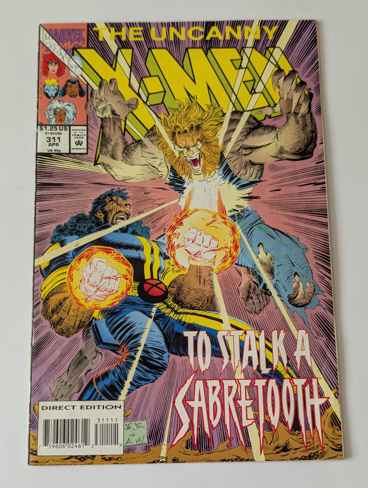 Uncanny X-Men #311 Marvel Comic Book