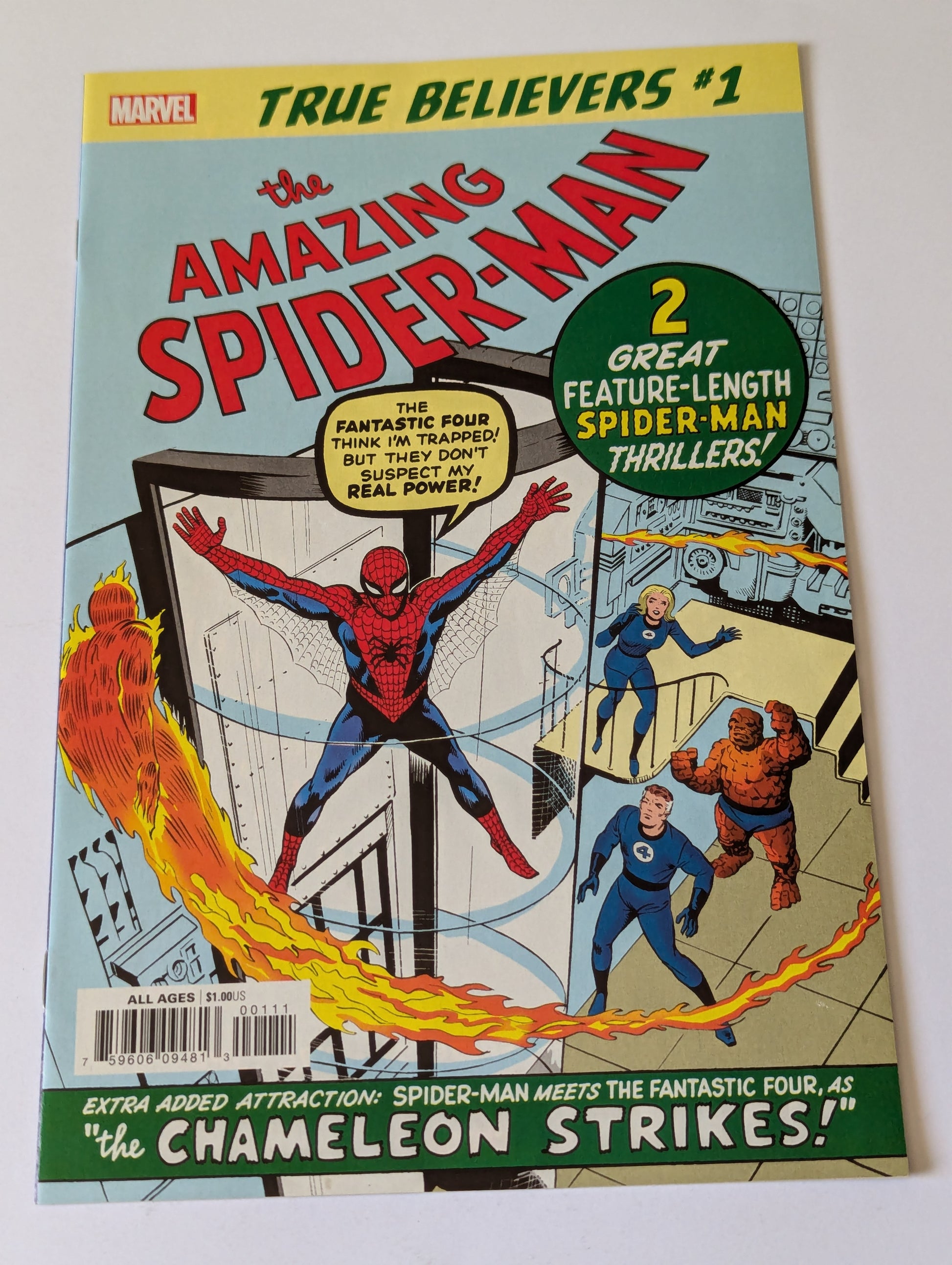 Amazing Spider-Man #1 True Believers Facsimilie Marvel Comic Book