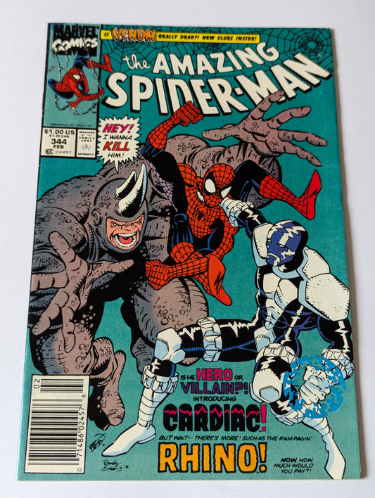 Amazing Spider-Man #344 Marvel Comic Book