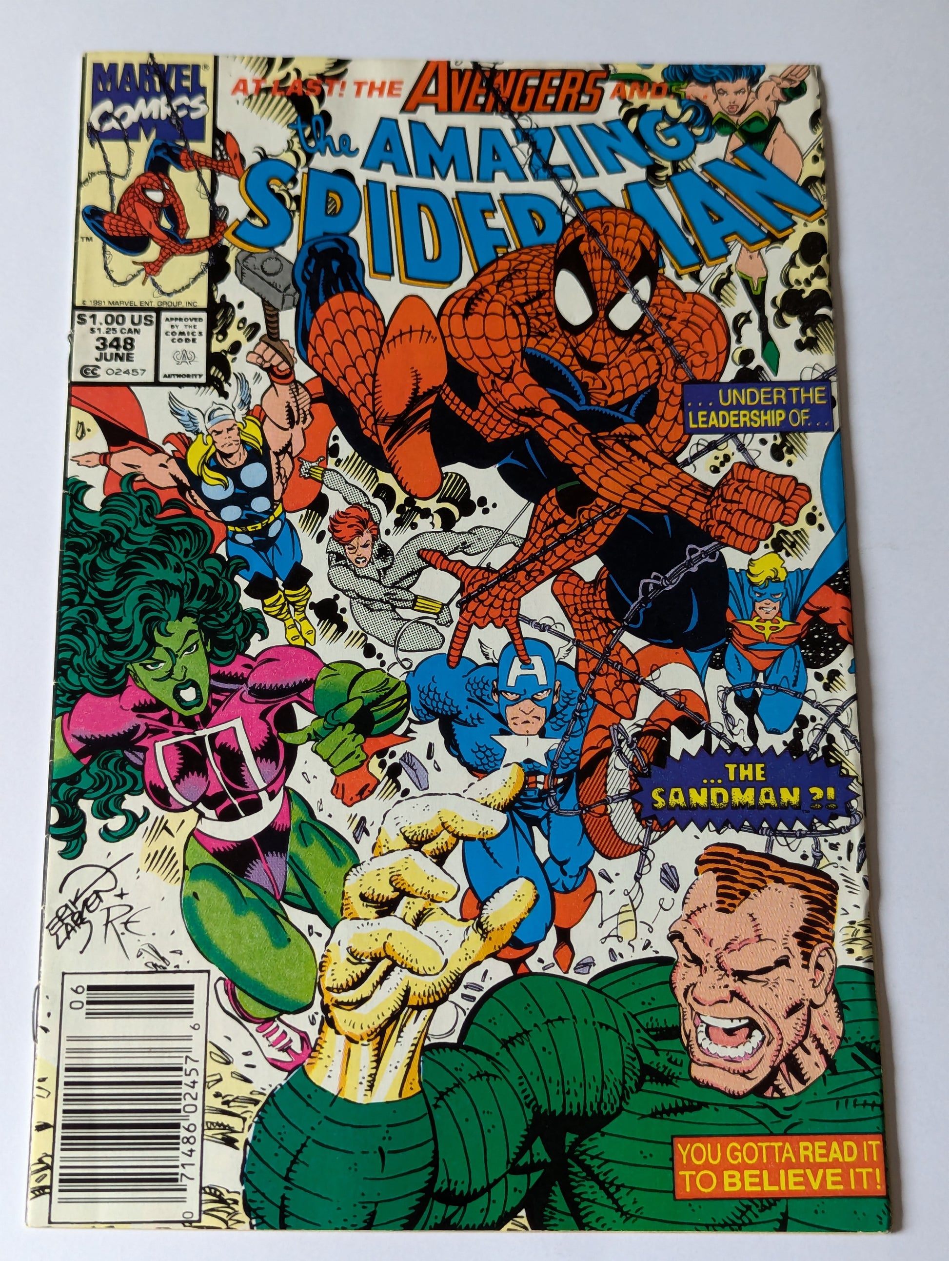 Amazing Spider-Man #348 Marvel Comic Book