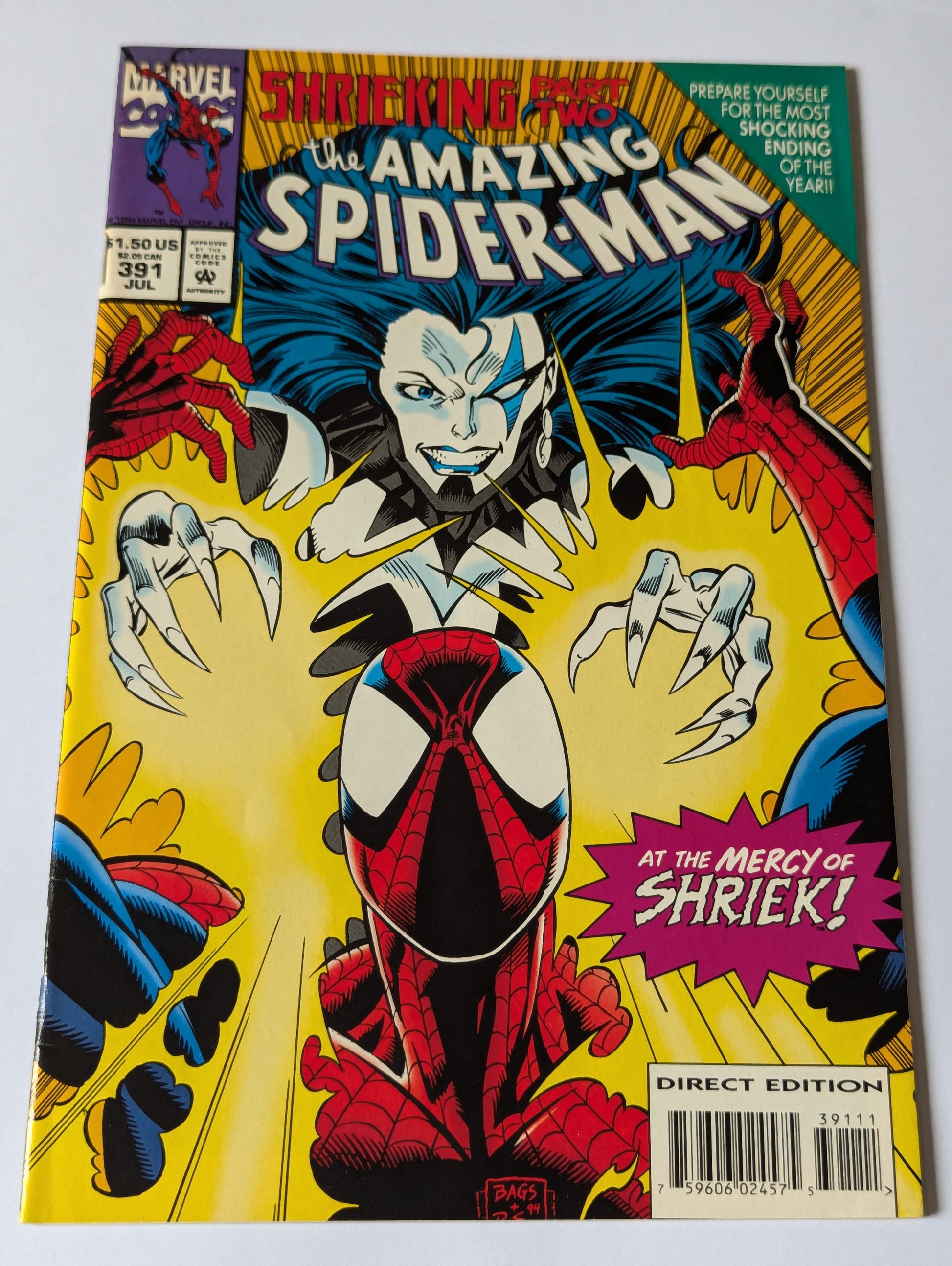 Amazing Spider-Man #391 Marvel Comic Book