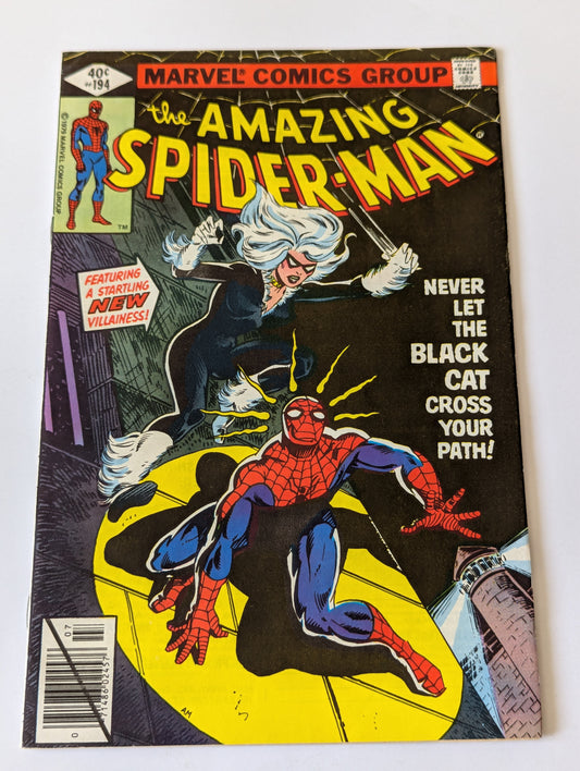 Amazing Spider-Man #194 Marvel Comic Book First Appearance of Black Cat
