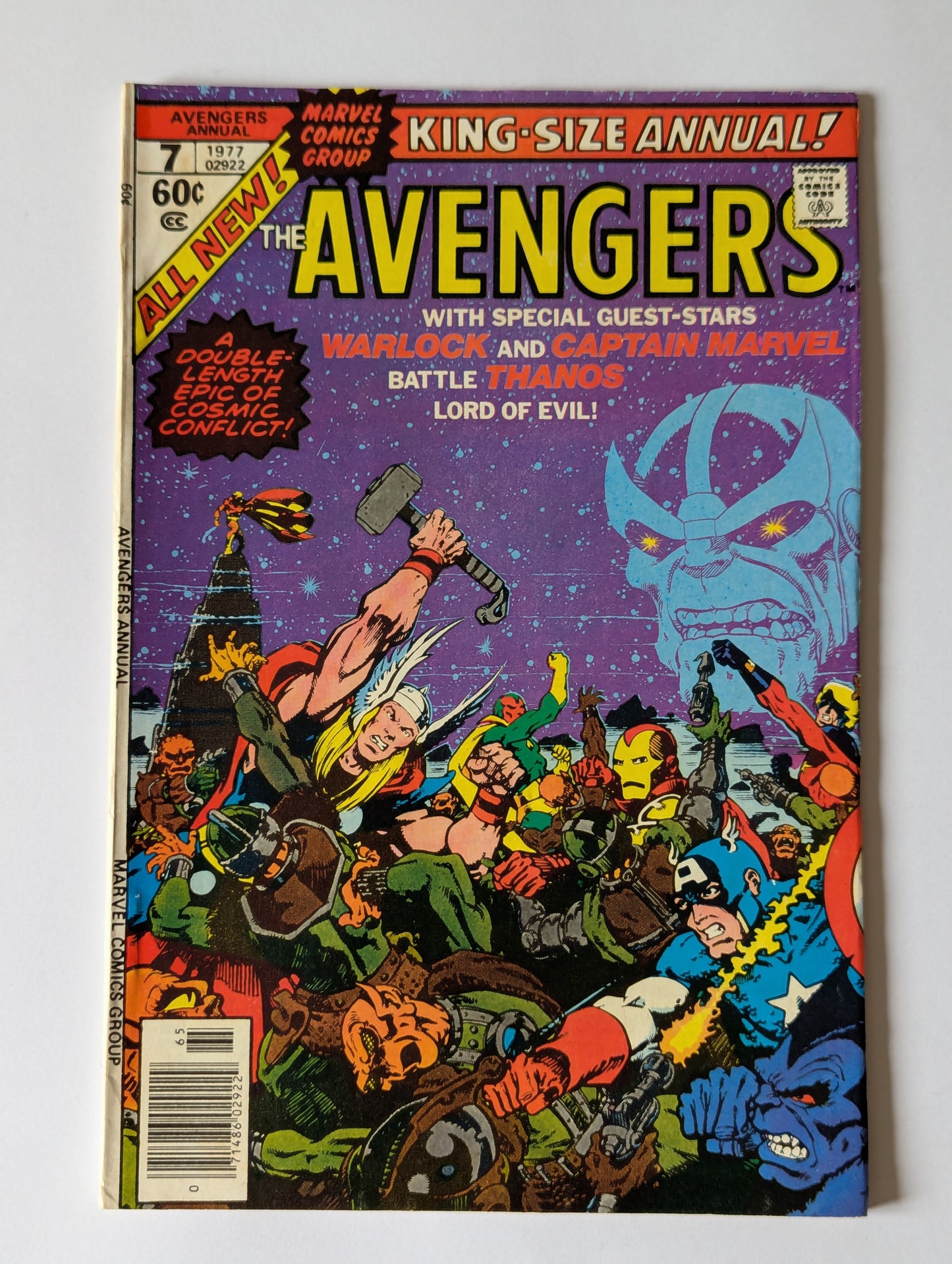 Avengers Annual #7 Marvel Comic Book Cover