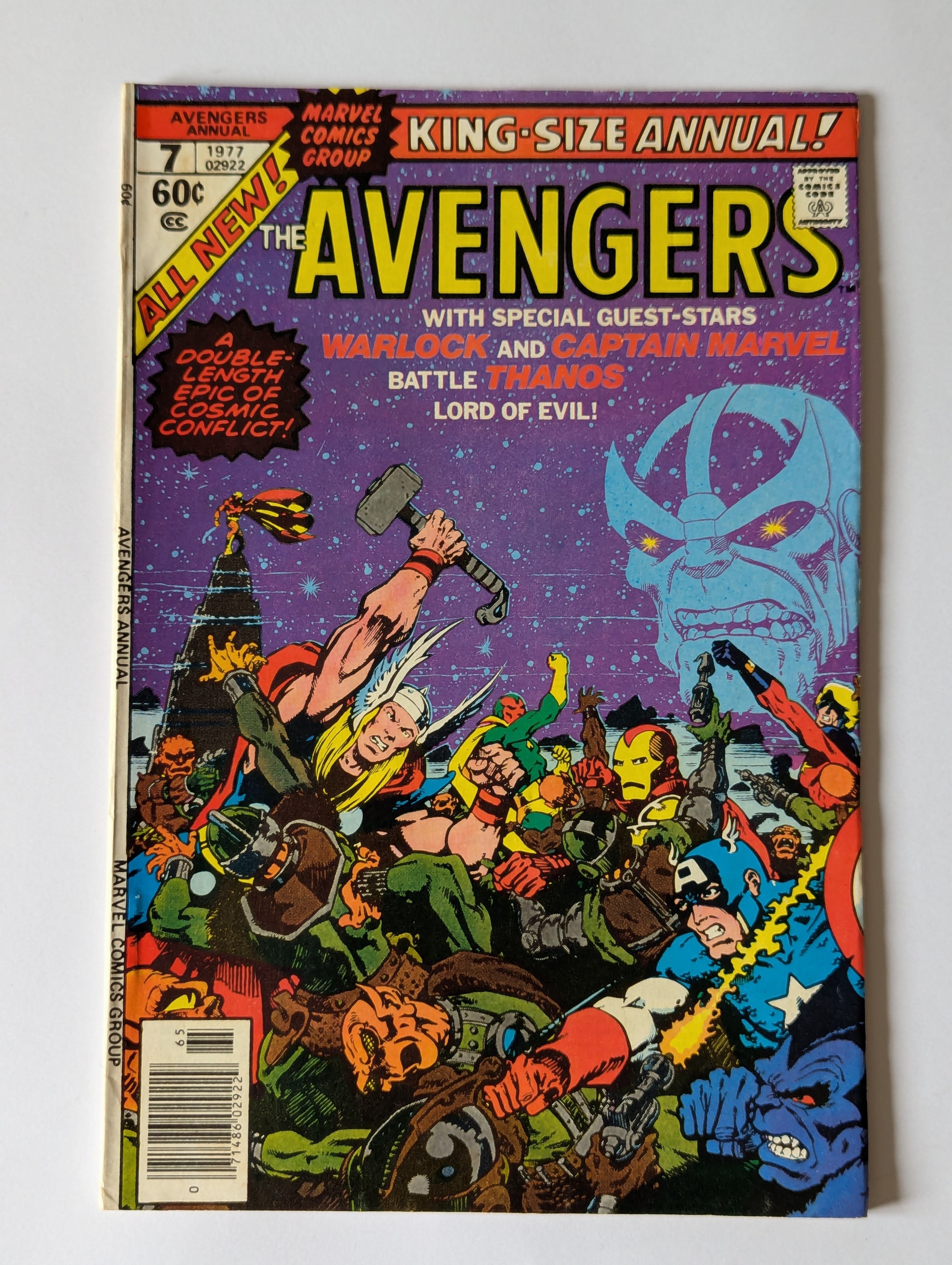 Avengers Annual #7 Marvel Comic Book Cover