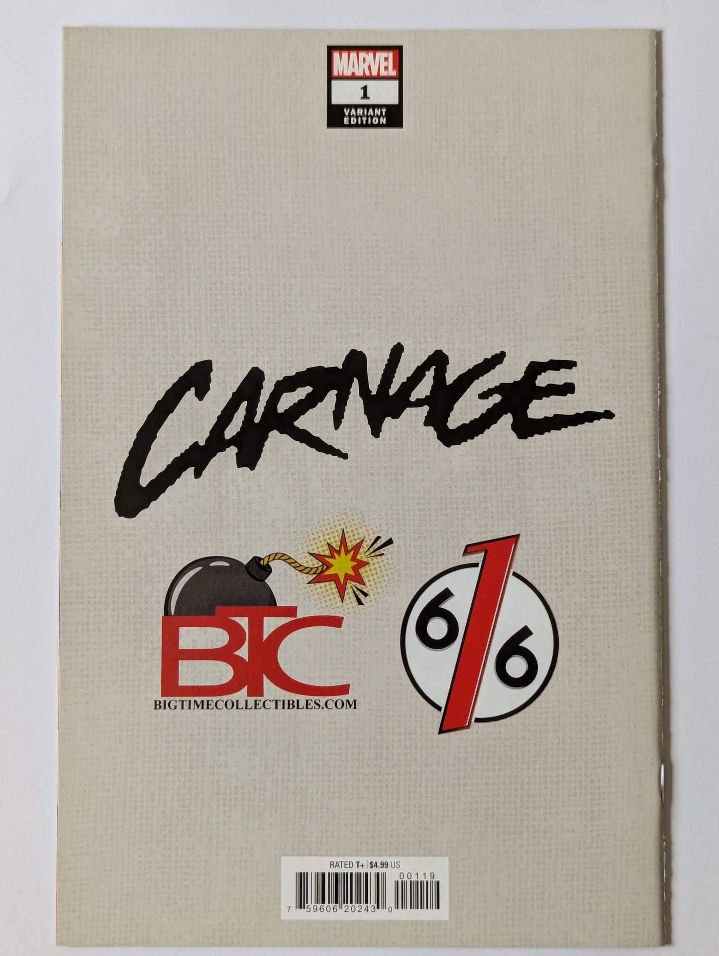 Carnage #1 - Mico Suayan B&W Virgin Variant