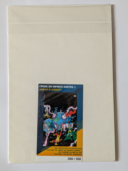 Crisis on Infinite Earths #1 - Facsimile  Foil Wraparound Variant