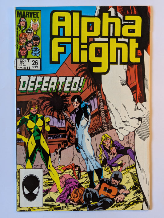 Alpha Flight #26 Marvel Comic Book