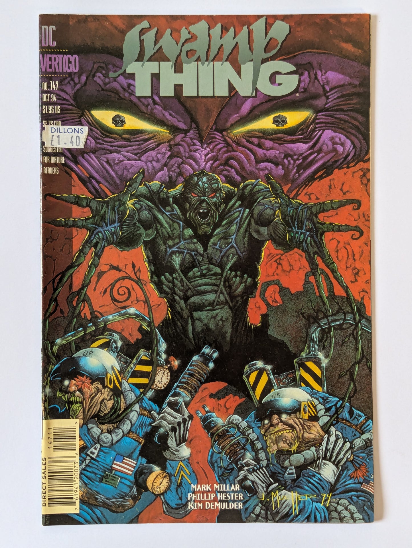 Saga of the Swamp Thing #143-147 (1982 Series) - Reader's Condition Set