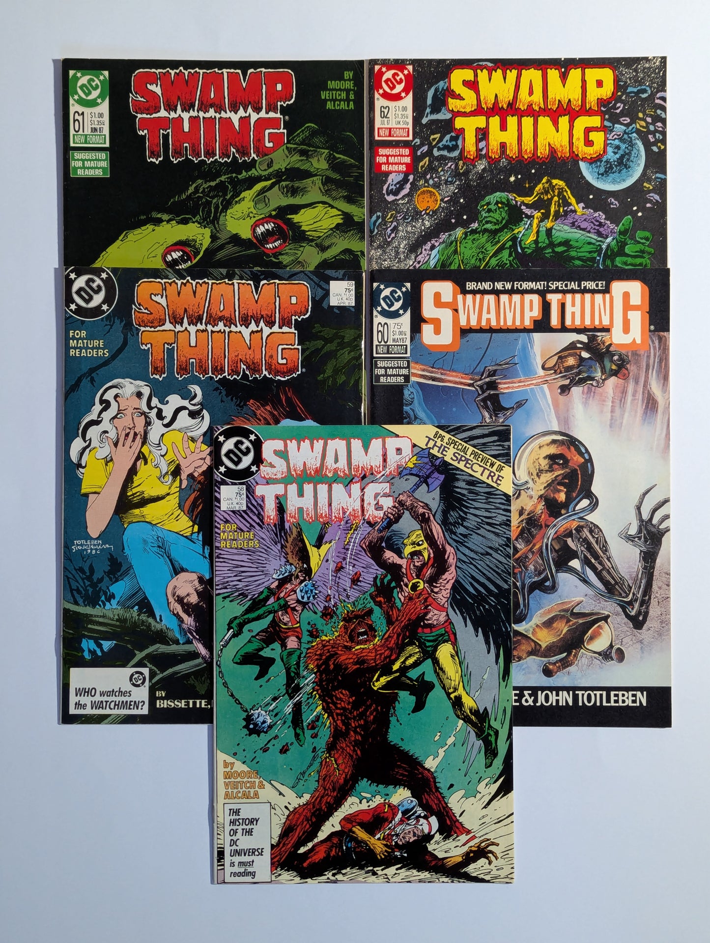 Swamp Thing #58-62 collection of DC Vertigo Comic Books