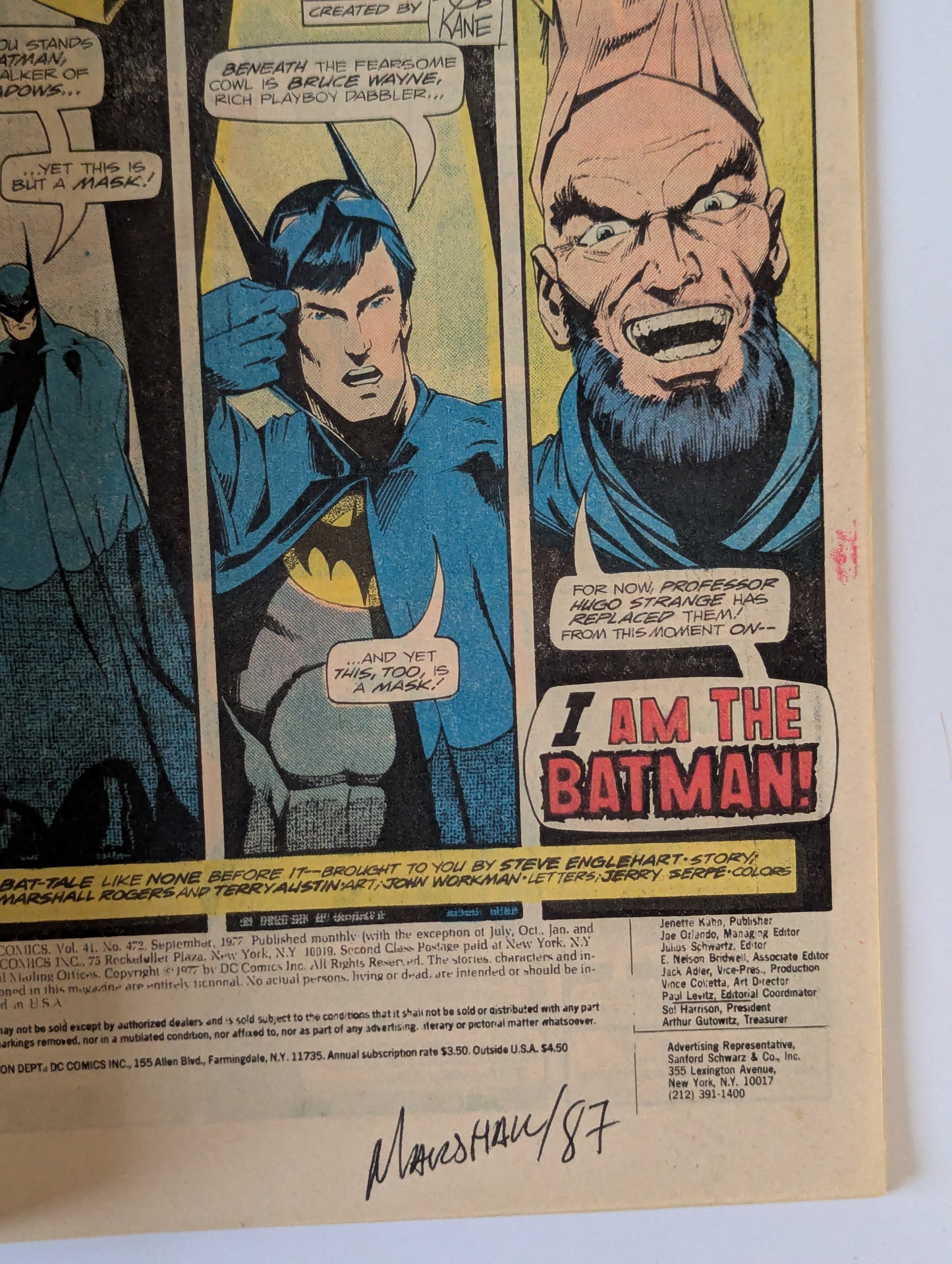 Detective Comics #472 (1937 Series) - Signed by Marshall Rogers