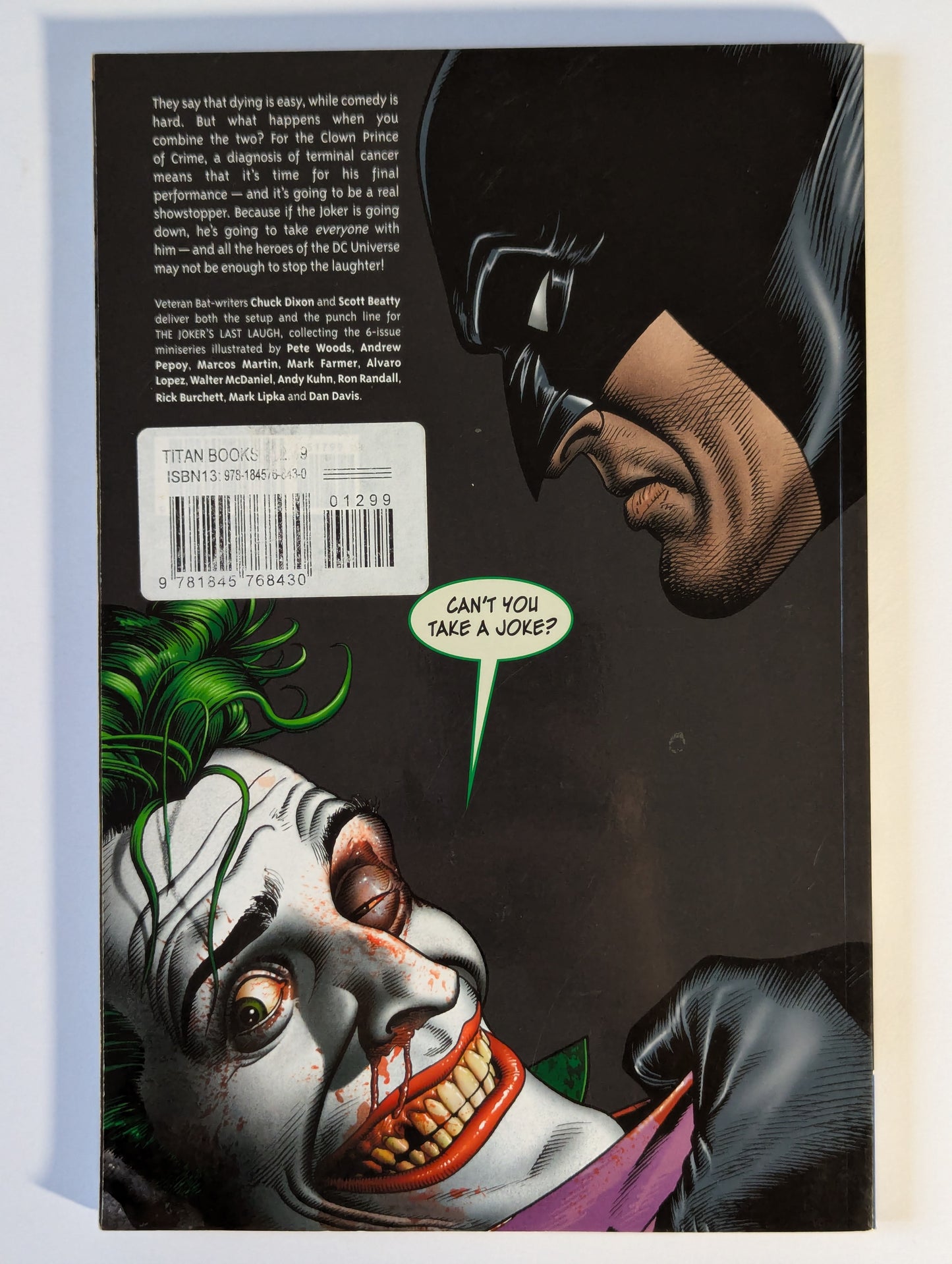 Batman: The Joker's Last Laugh TPB (Chick Dixon Error)