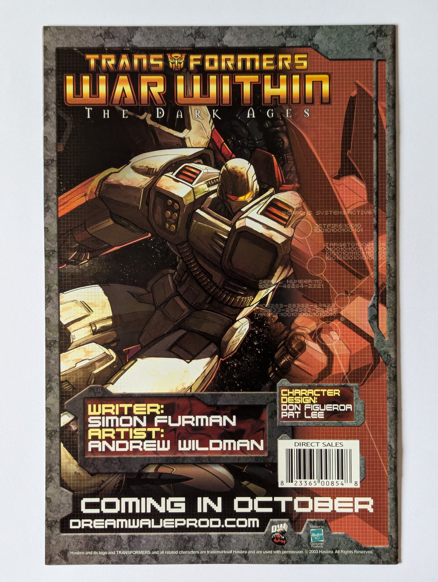 Transformers: Generation 1 #5 (2003 Series) - Decepticons Variant