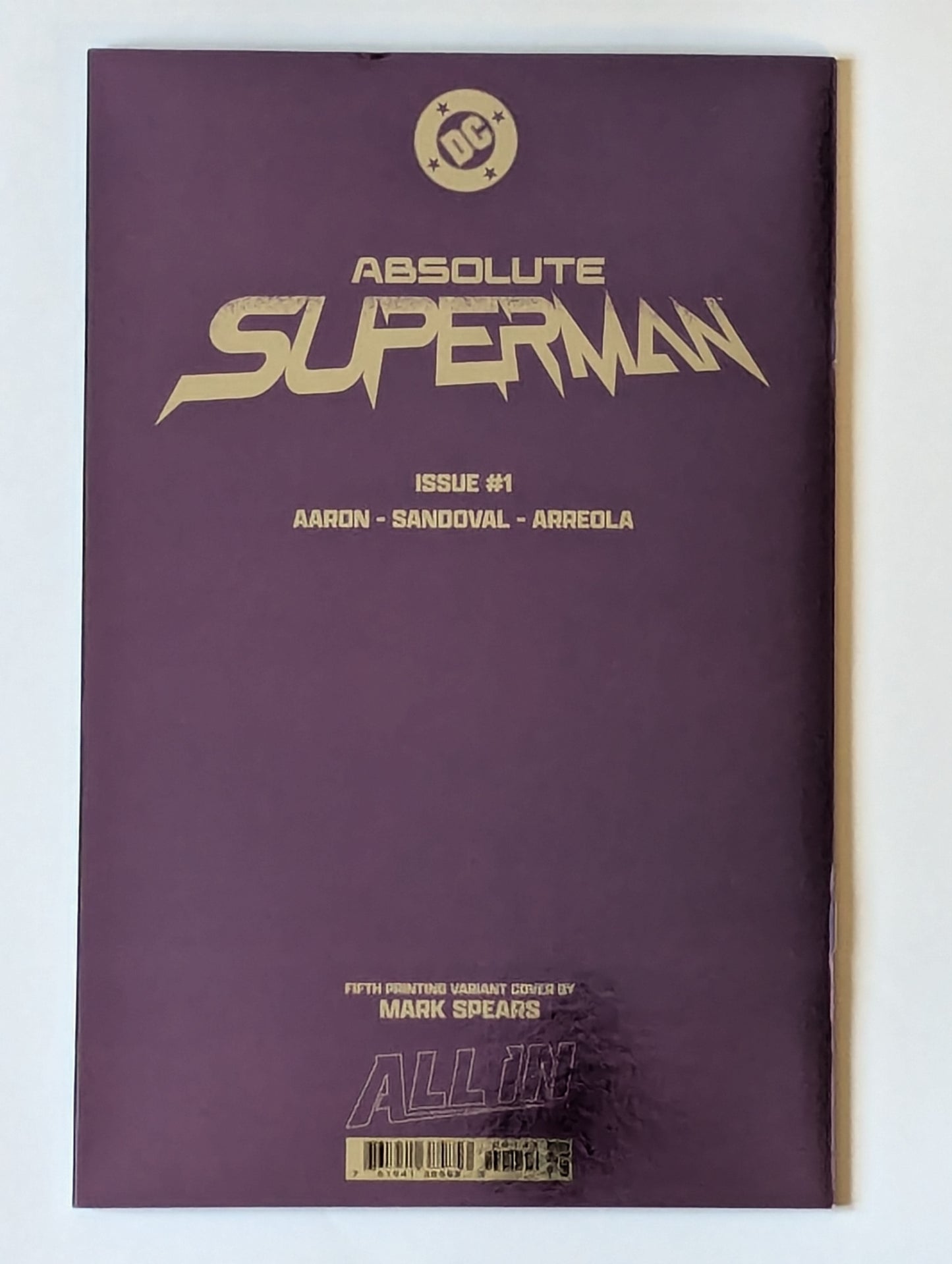 Absolute Superman #1 - Mark Spears Foil Connecting Cover Variant