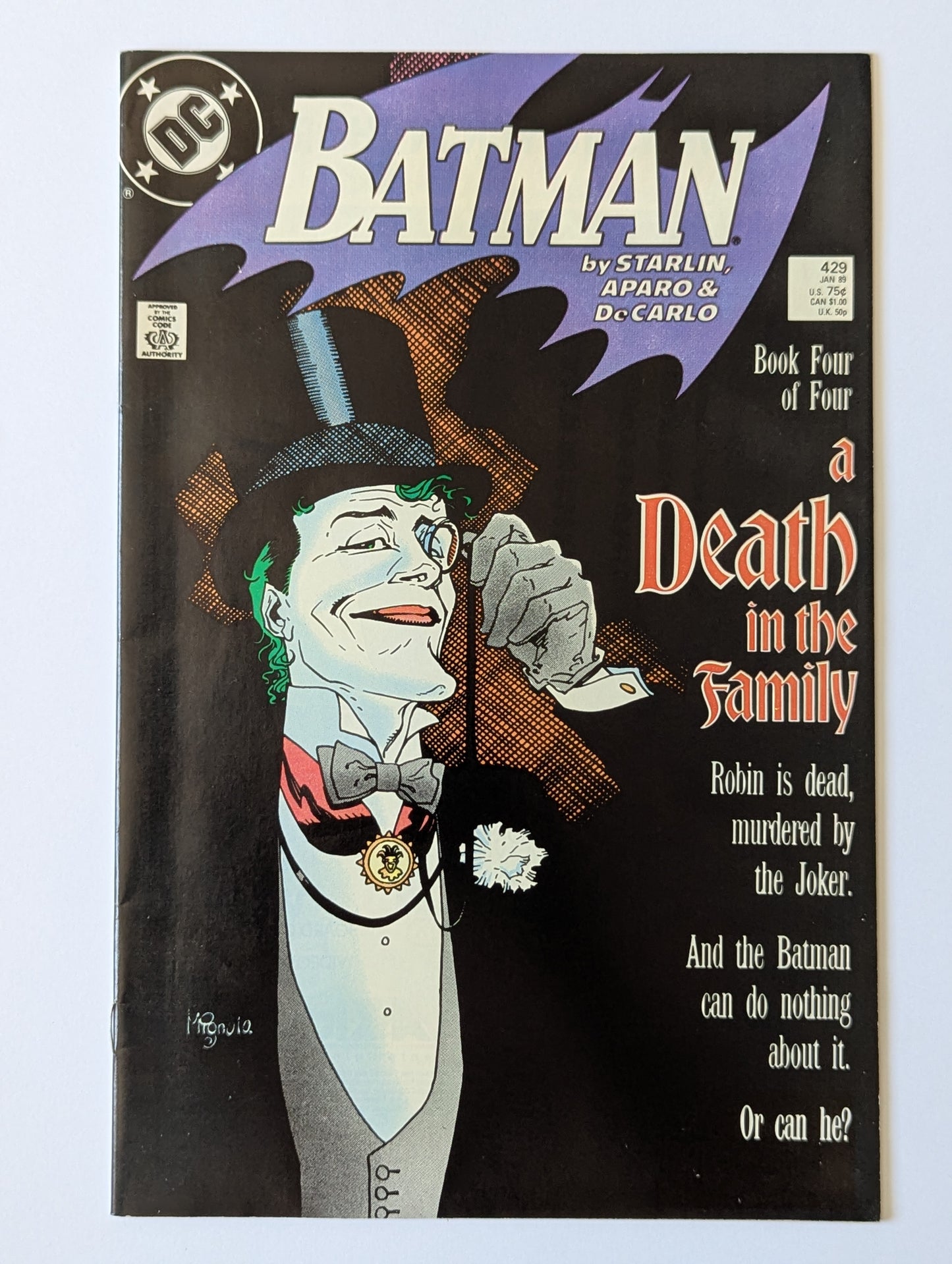Batman: A Death in the Family - #426-429 Complete Story Set