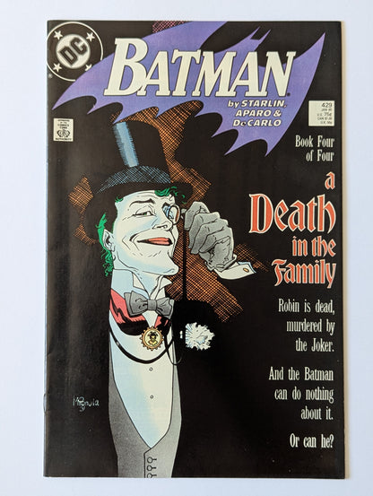 Batman: A Death in the Family - #426-429 Complete Story Set